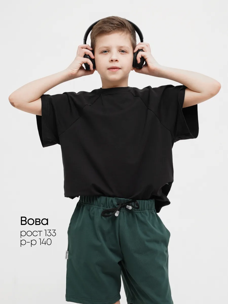 Шорты 3 шт Супер Пупс 3пр/шорты/черный/тмнсерый/тмнзеленый - фото 5