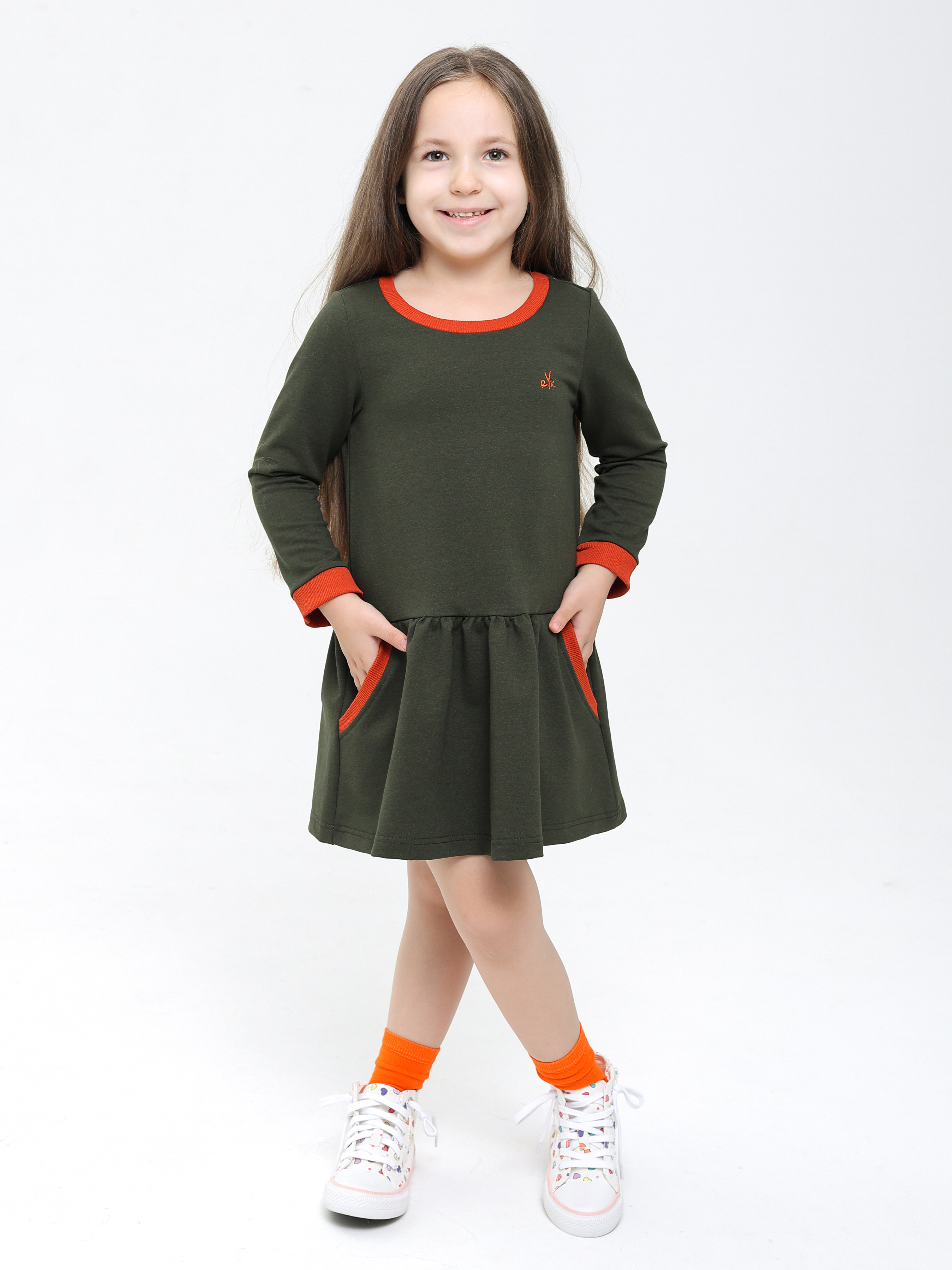 Платье RobyKris 27-9286-25/хаки - фото 7