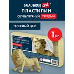 Пластилин Brauberg телесный 1 цв.