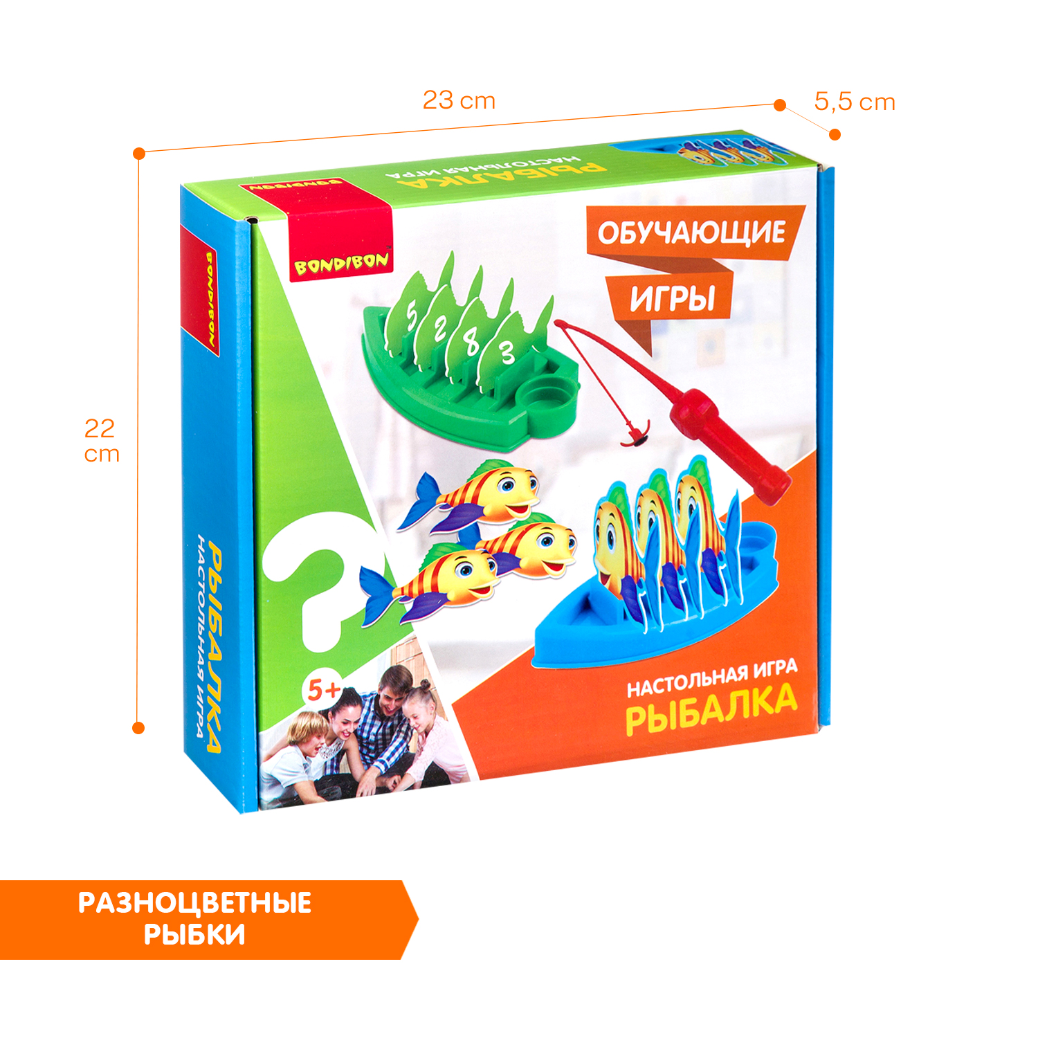 Настольная игра Bondibon на липучках детская Рыбалка - фото 6