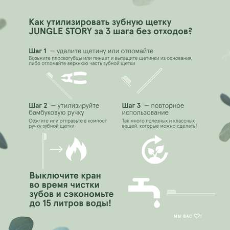 Зубная щетка классическая Jungle Story