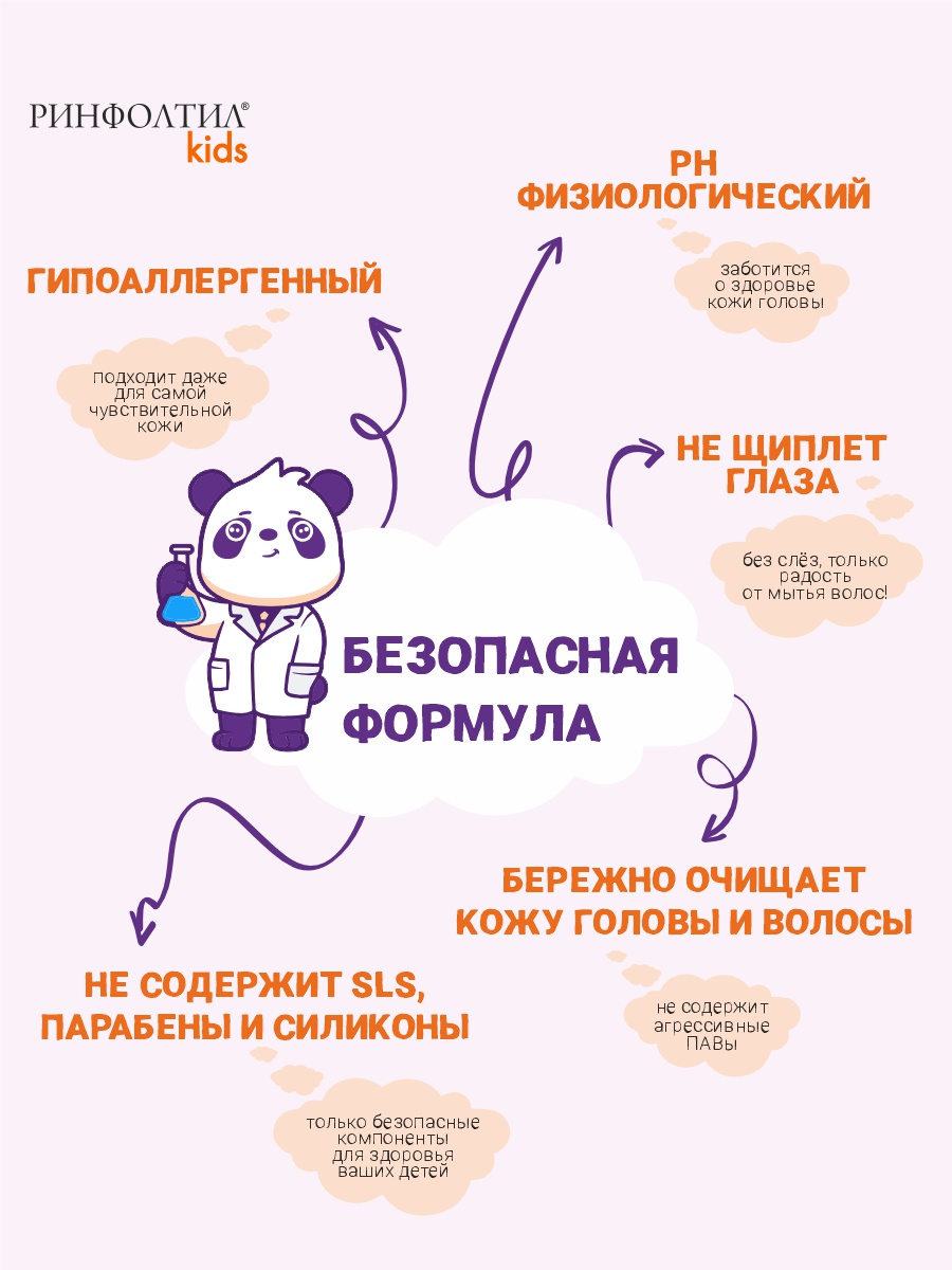 Шампунь Ринфолтил Для детей Для роста волос 230 мл - фото 3