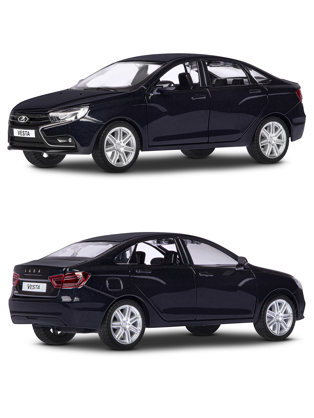 Автомобиль АВТОпанорама LADA Vesta 1:24 JB1251150 - фото 7