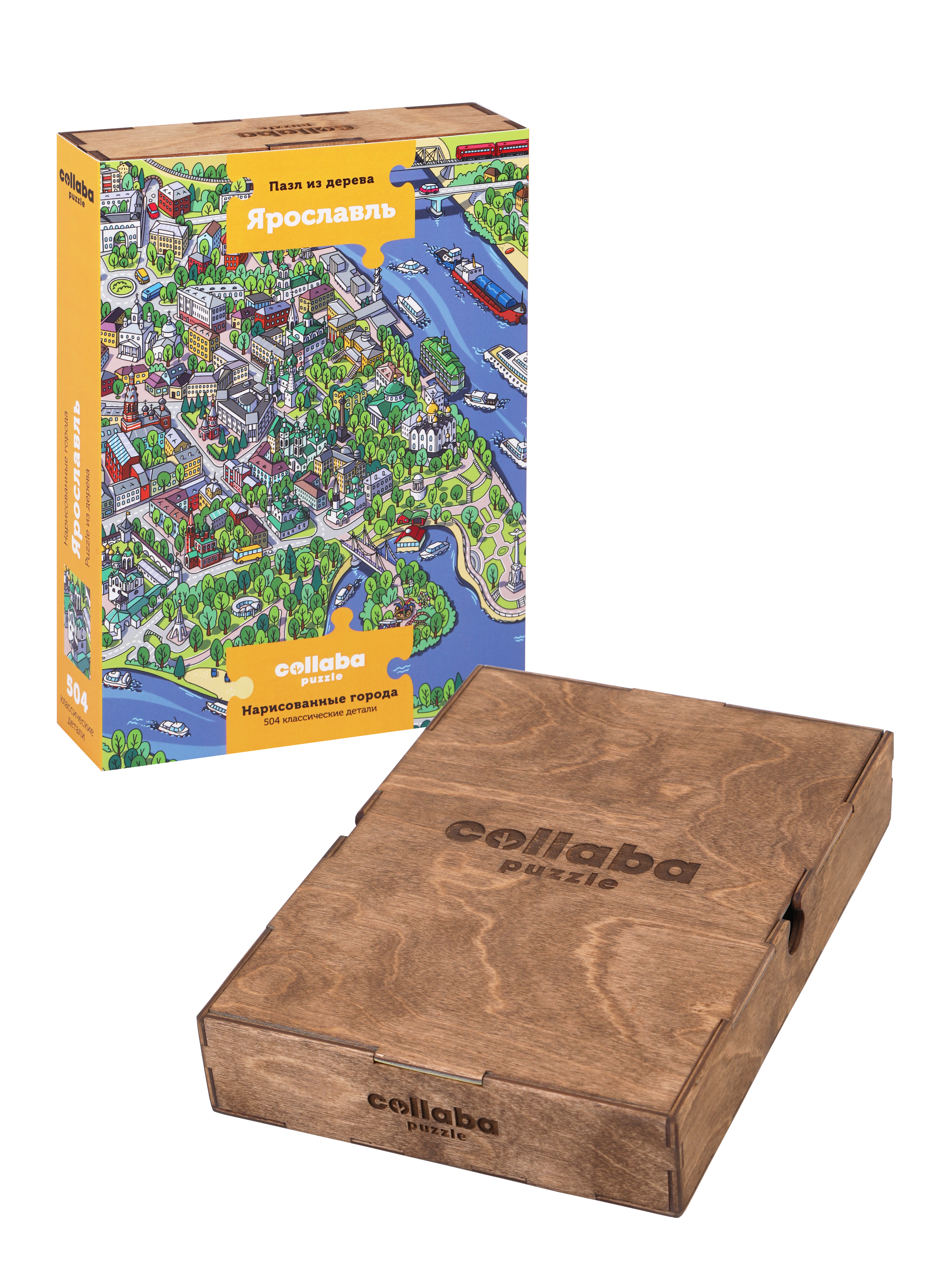 Пазл Collaba puzzle деревянный - фото 9
