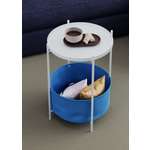 Стол журнальный LAVARIS Элдэй cuba deep sea ярко синий/белый муар