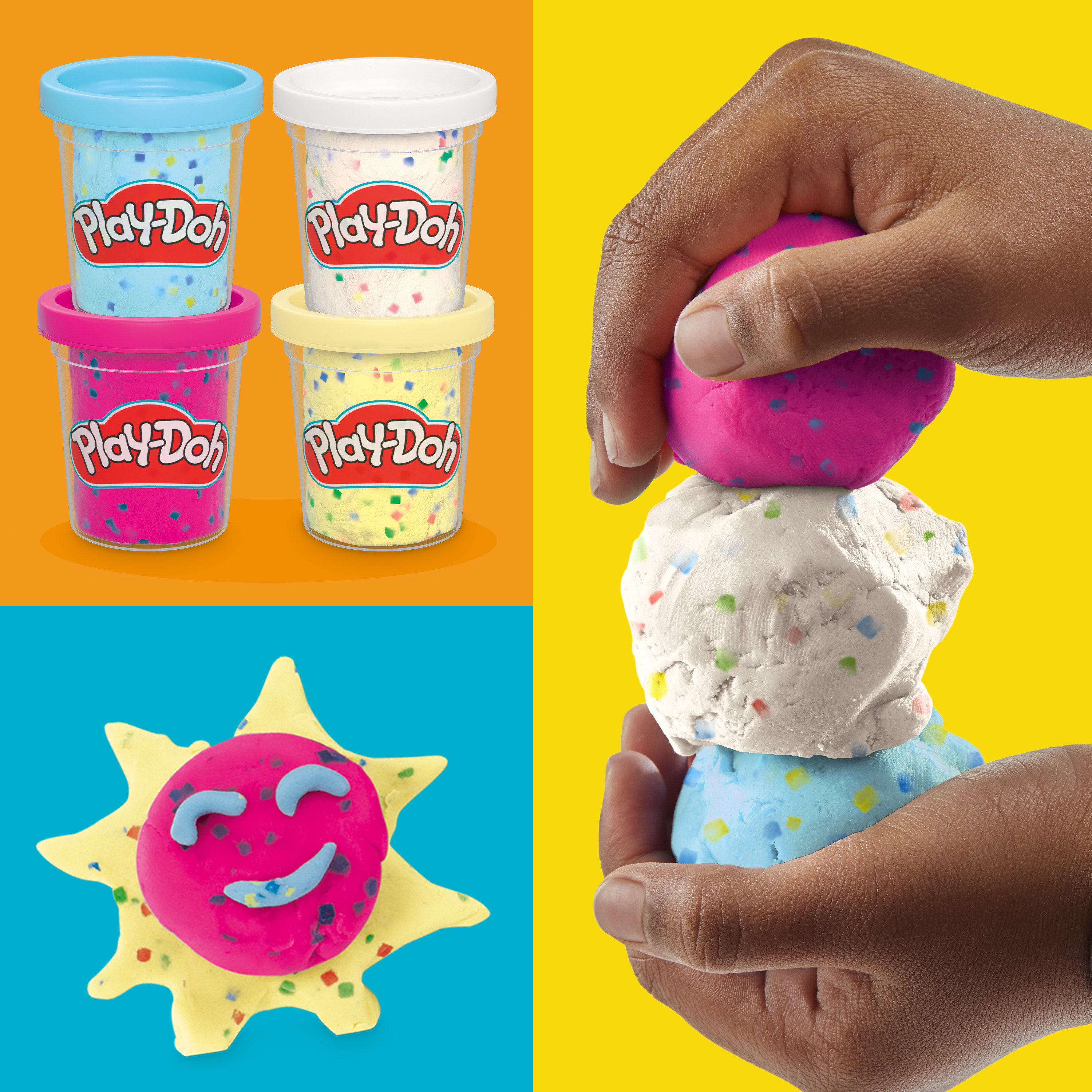 Масса для лепки Hasbro Play Doh Конфетти 4шт - фото 5