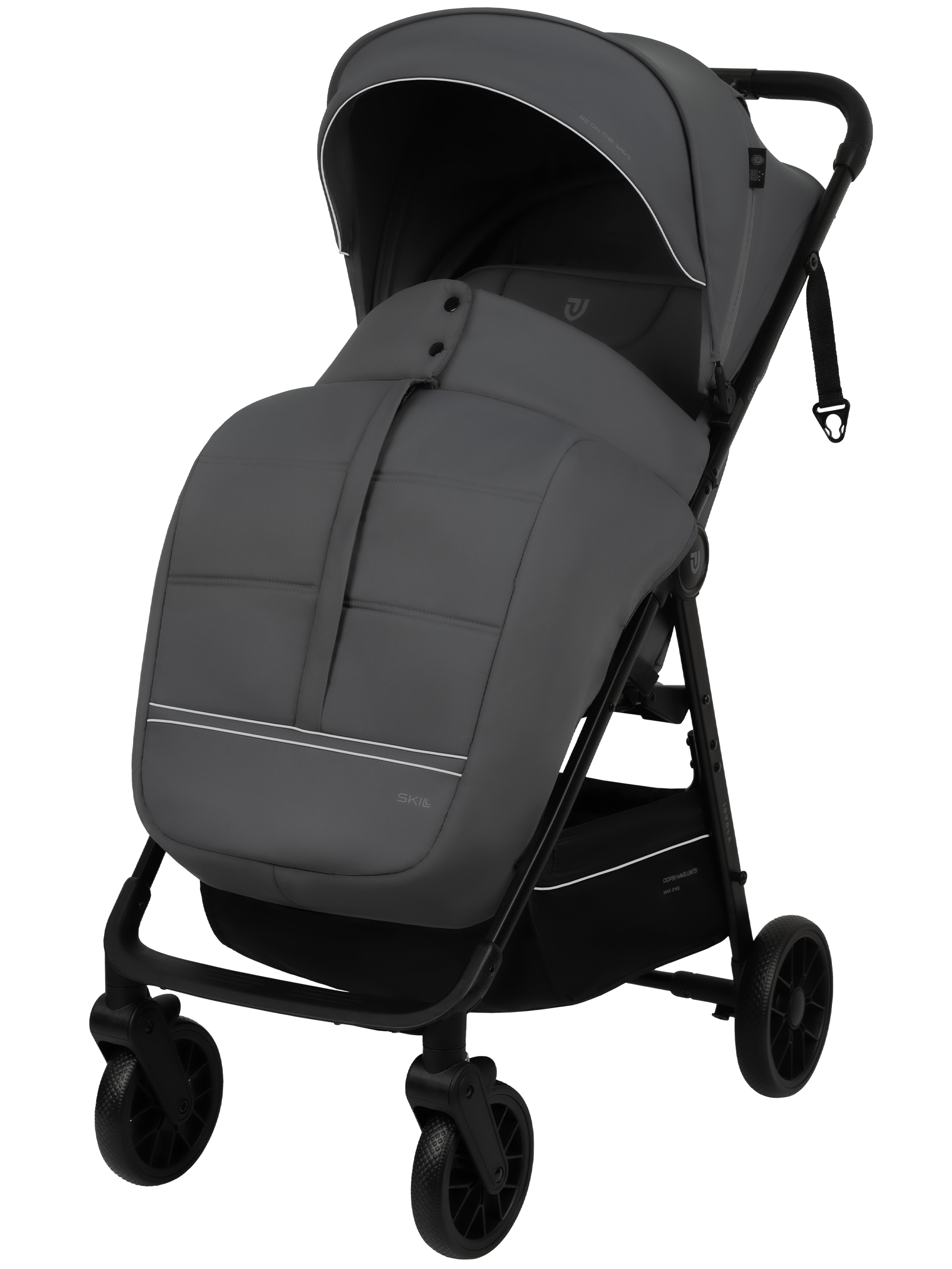 Коляска прогулочная JOVOLA Skill серый - фото 3