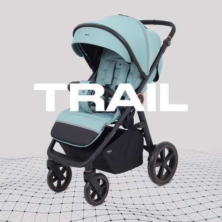 Коляска прогулочная MOWbaby Trail зеленый