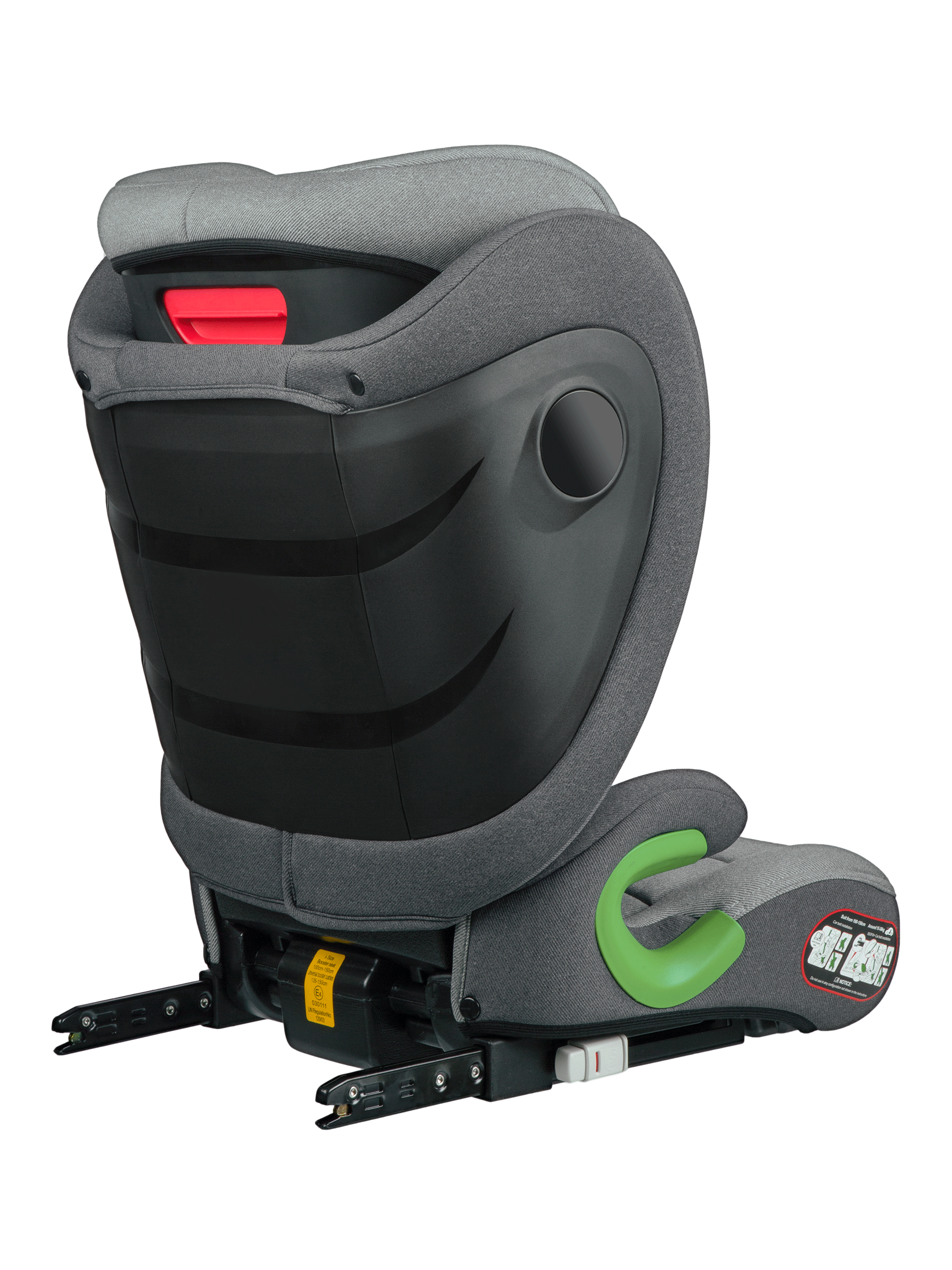 Автокресло Indigo DEFENDER, I-SIZE, светло-серый Isofix 2/3 (15-36 кг) - фото 14