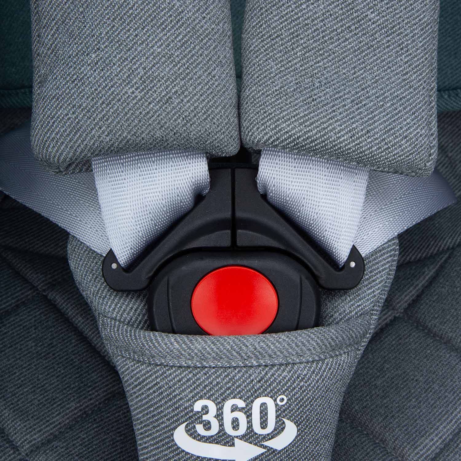 Автокресло Indigo Tourneo Isofix 0+/1/2/3 (0-36 кг) серый - фото 24
