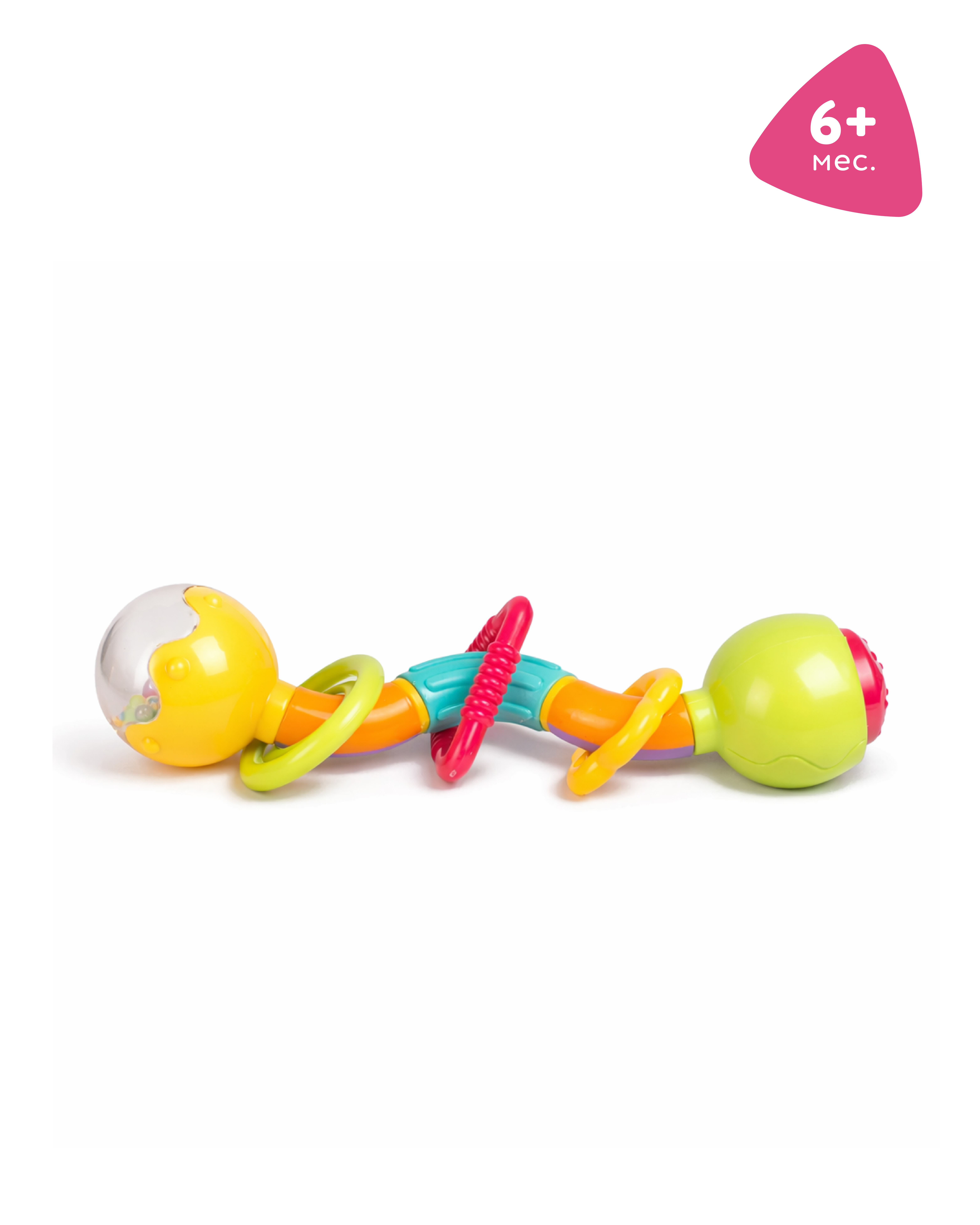 Изображение товара Погремушка BabyGo Зиг-Заг развивающая игрушка для малышей Изображение товара Погремушка BabyGo Зиг-Заг развивающая игрушка для малышей