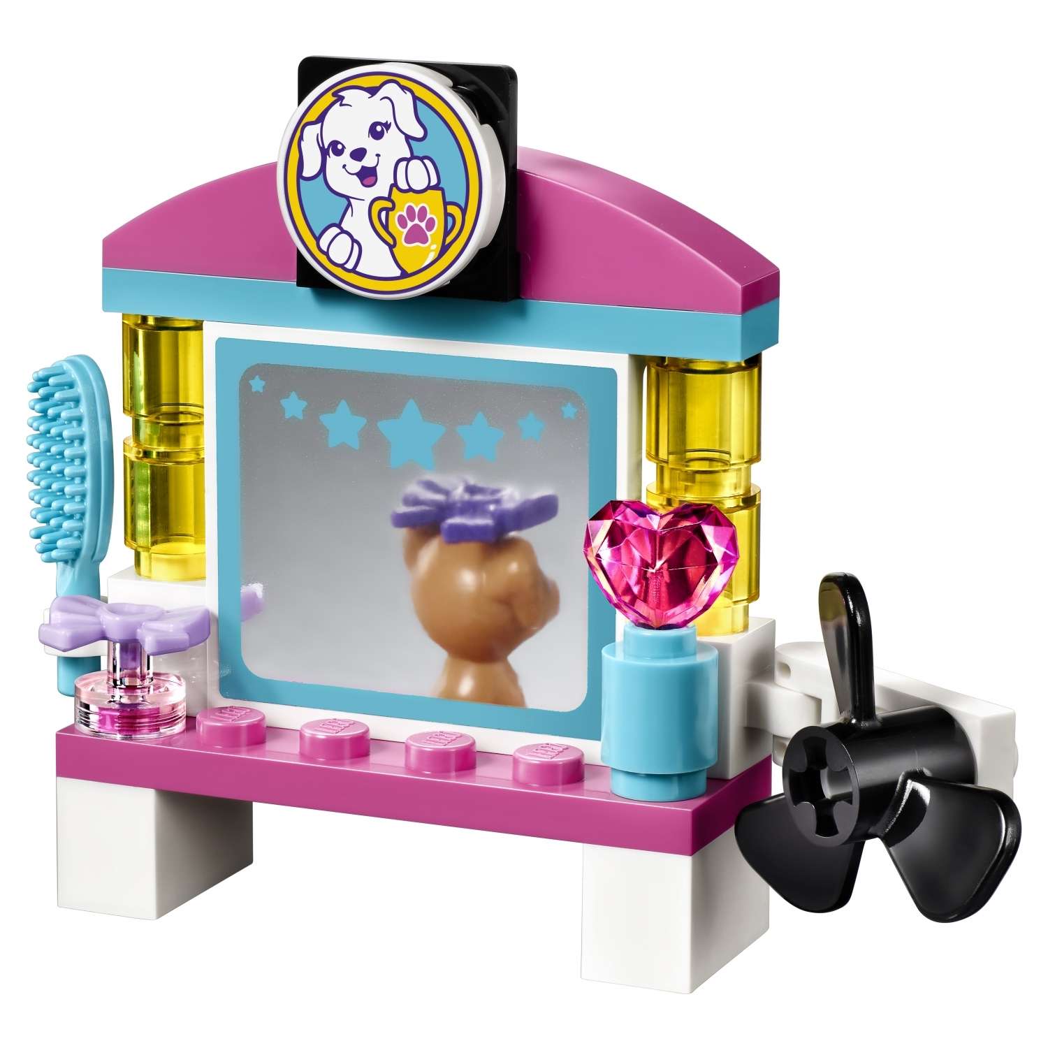Конструктор LEGO Friends Выставка щенков: Салон красоты блочный - фото 6