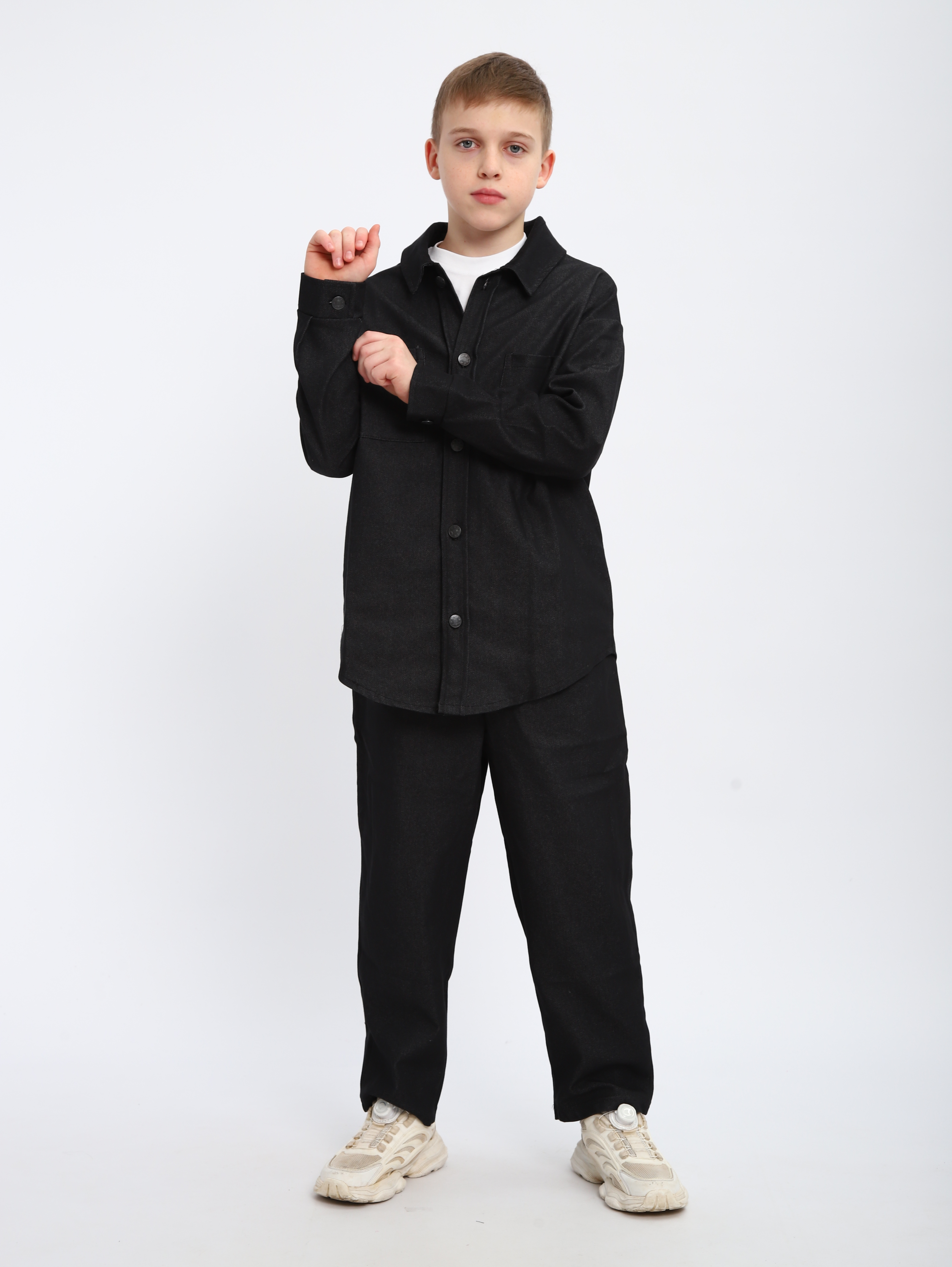 Костюм ЛАДОШКИ Комплект Деним черный - фото 3