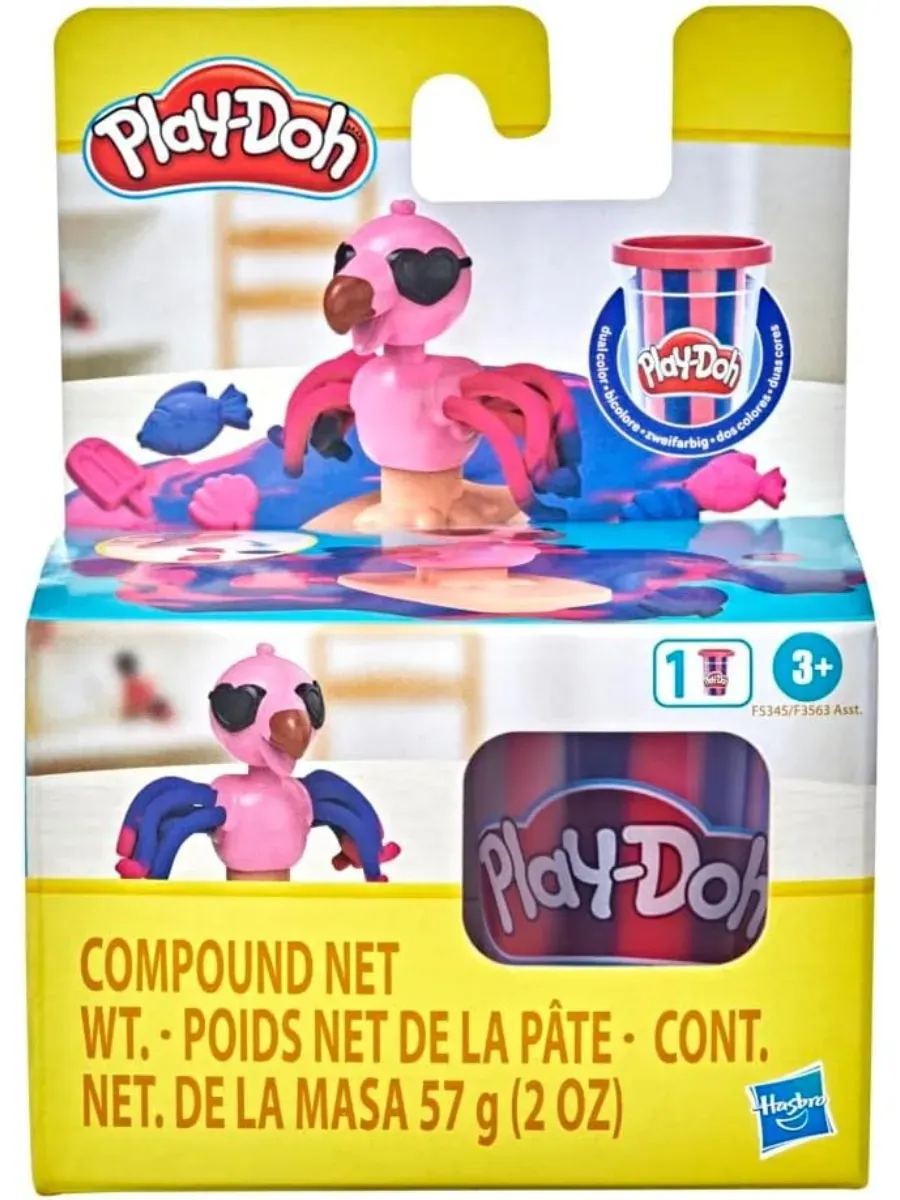 Масса для лепки Play-Doh Sun Fun Pals Забавные милашки 1 цв. - фото 2