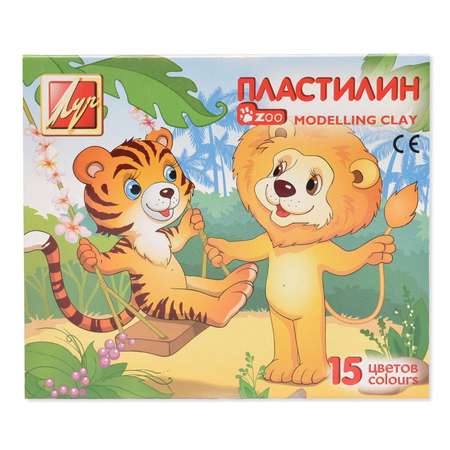 Пластилин Луч 15 цв.