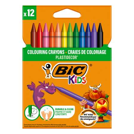 Восковые мелки BIC Kids 12 шт.