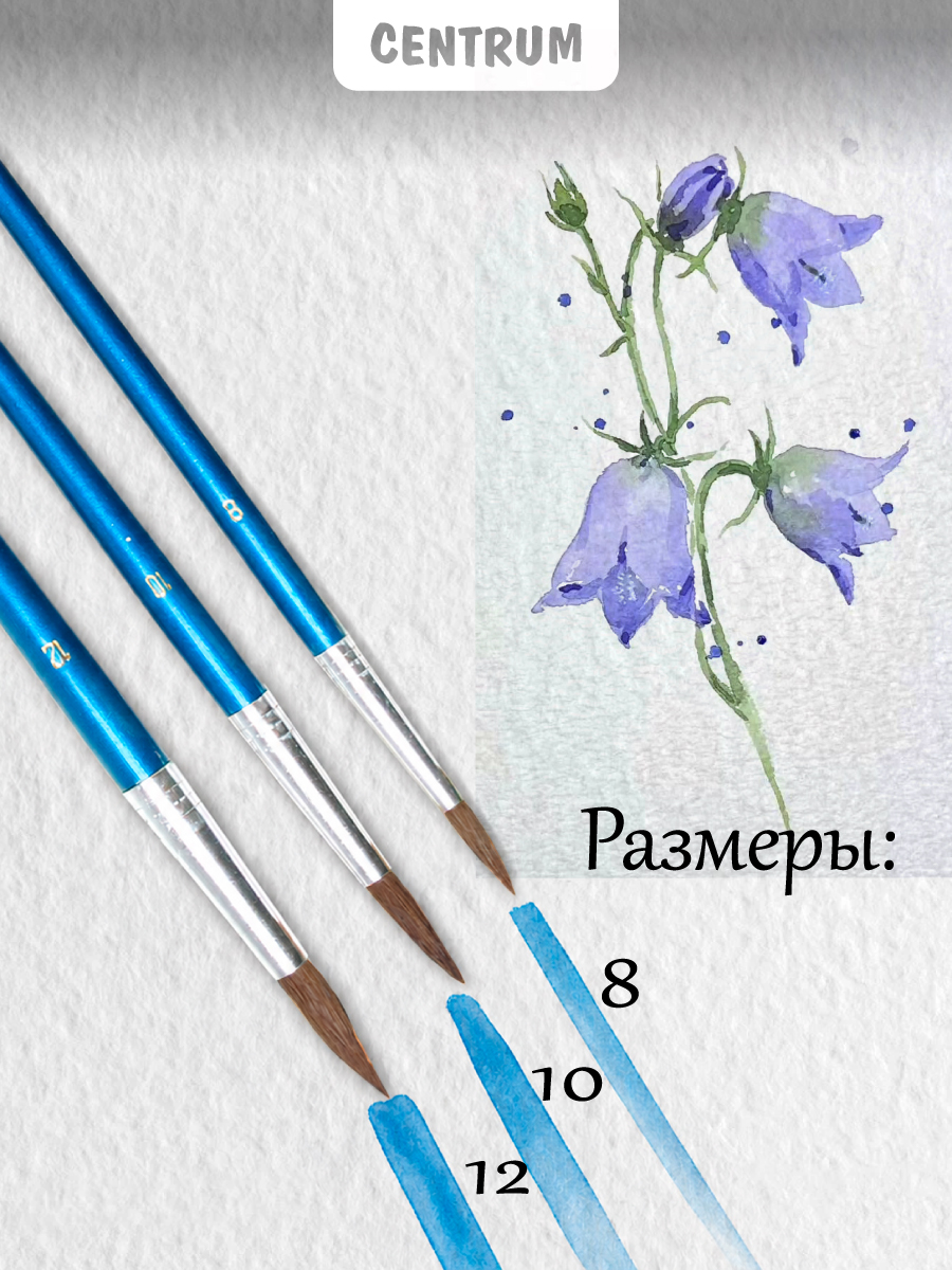 Кисть CENTRUM 3 шт. - фото 2