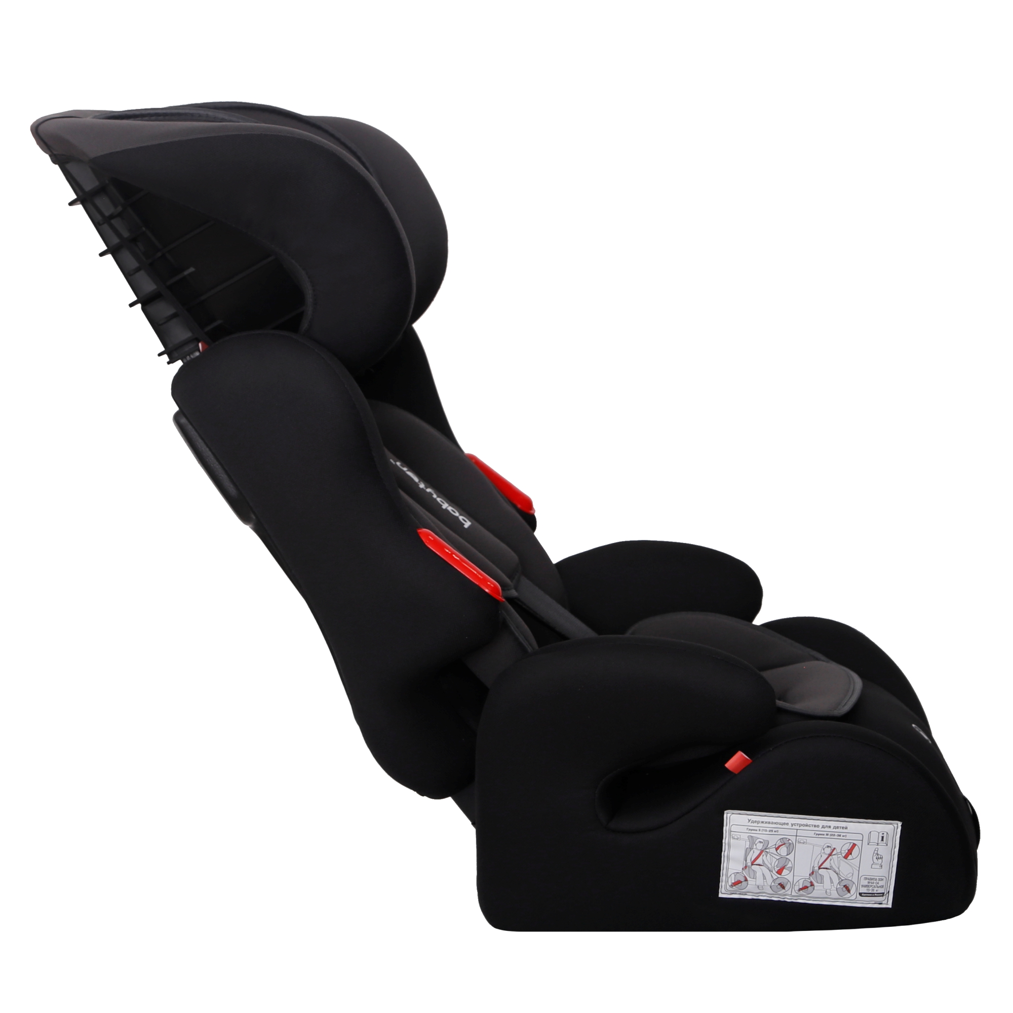 Автокресло Babyton Sirius I/II/III black-grey 1/2/3 (9-36 кг) - фото 16