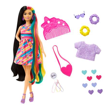 Кукла модельная Barbie Totally Hair Сердца