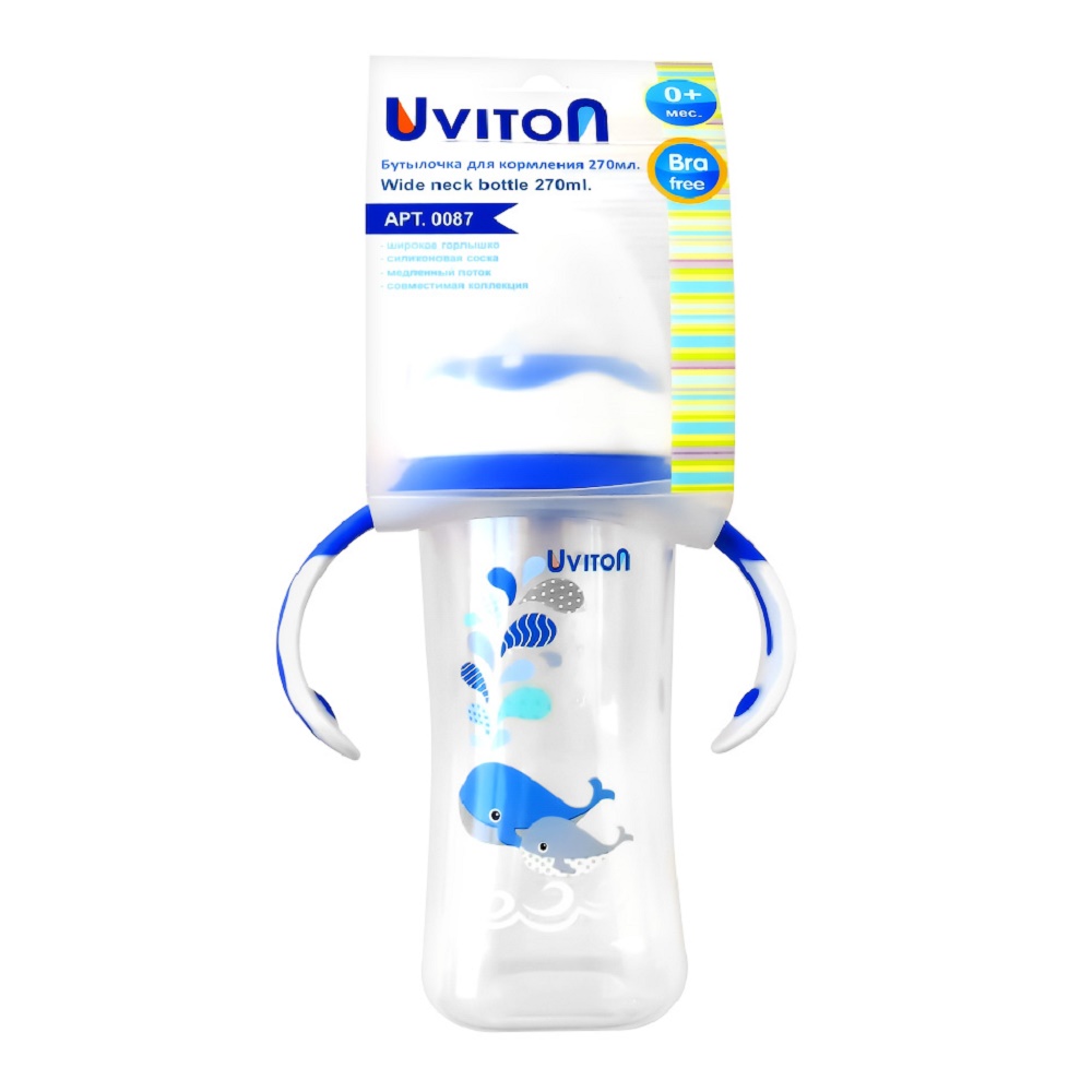 Бутылочка Uviton Classic+ 270 мл 1 шт. в ассортименте - фото 8