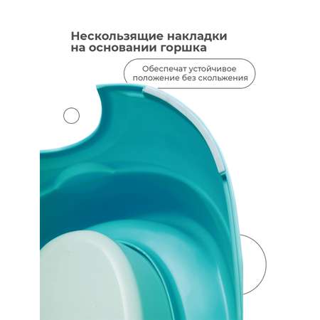 Горшок детский BabyRox Бирюзовый