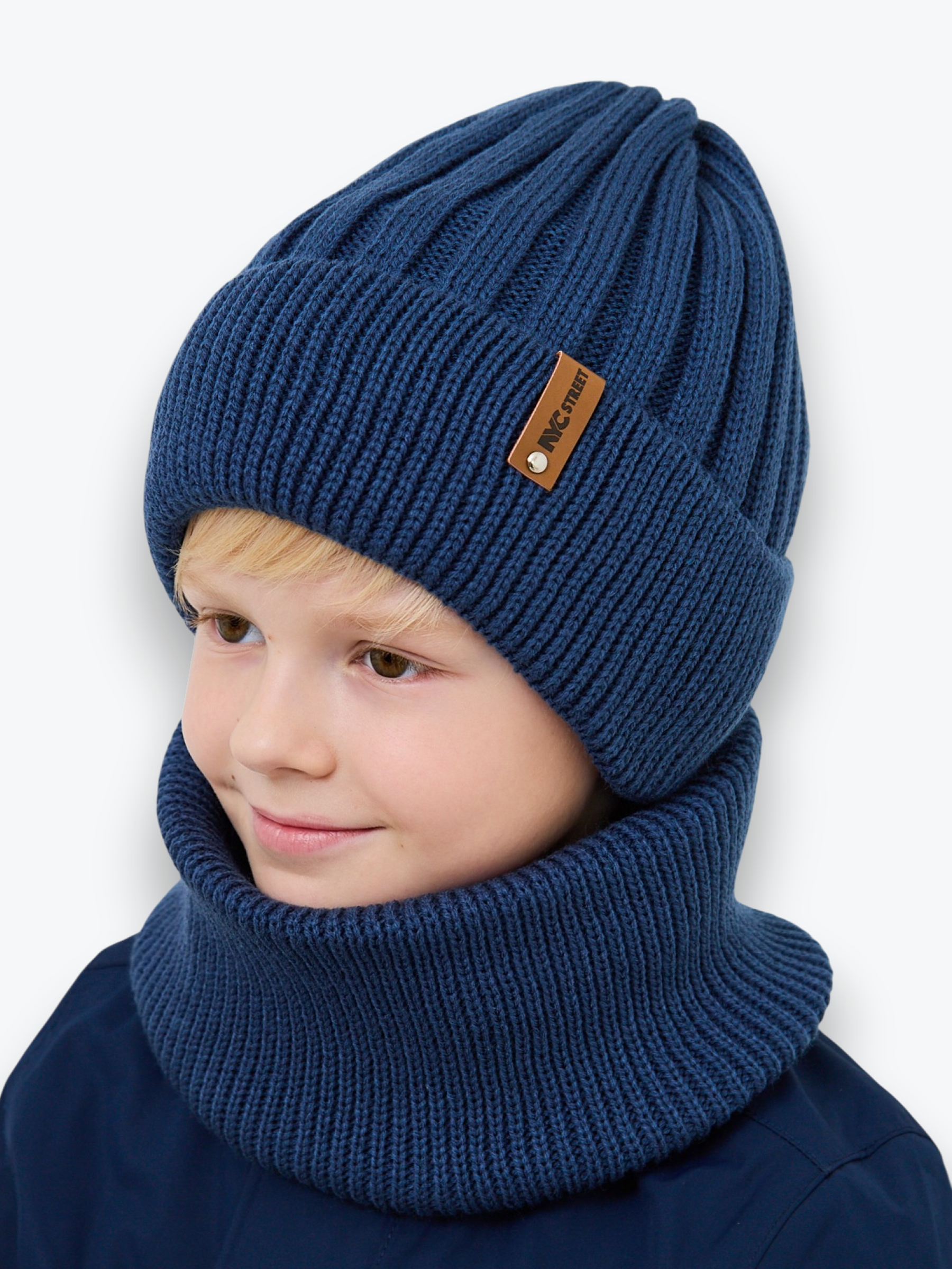 Шапка и снуд NYCkids NYC-H-54-WIDEstr-jeans - фото 1