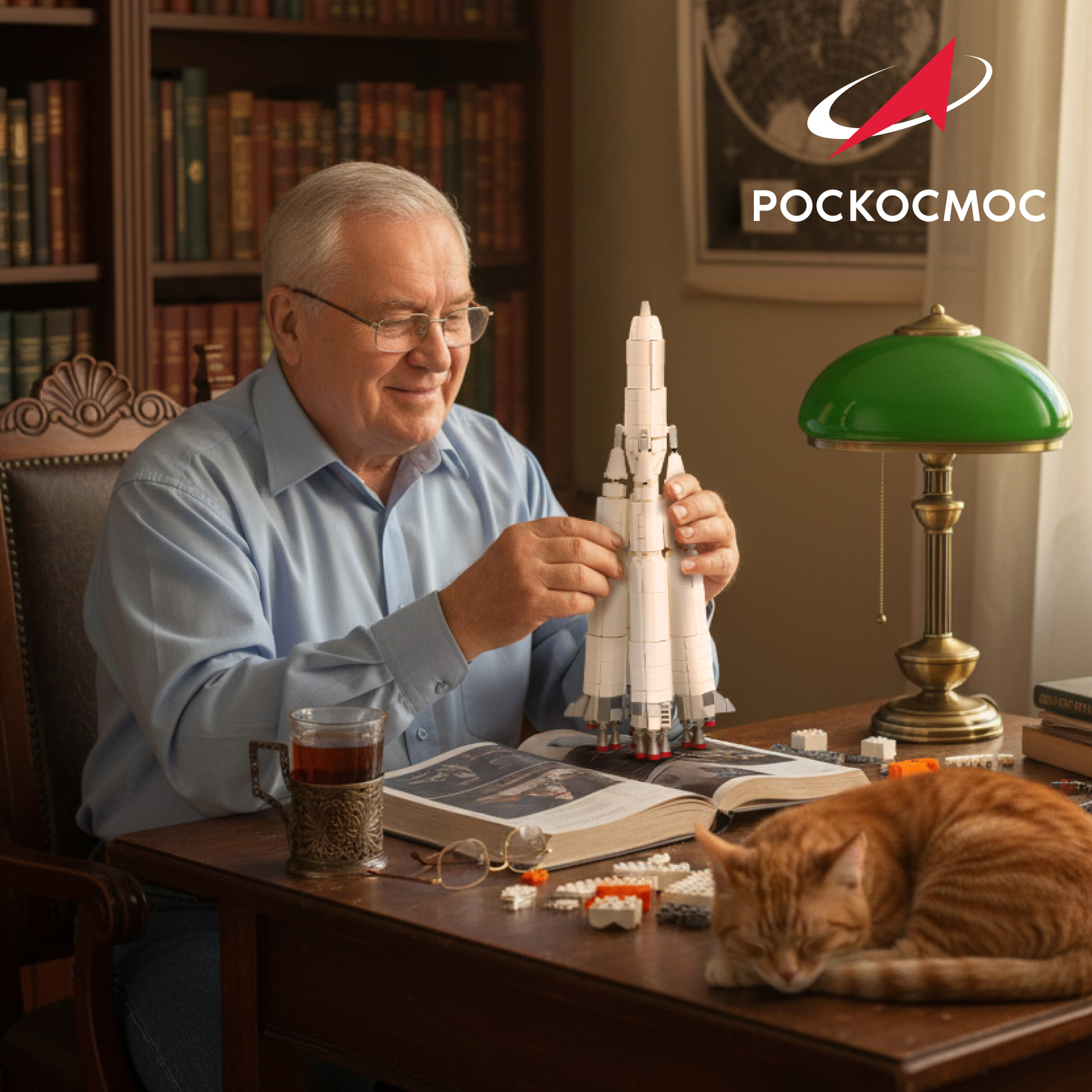 Конструктор Роскосмос Ракета-носитель Спутник 717 дет. - фото 10