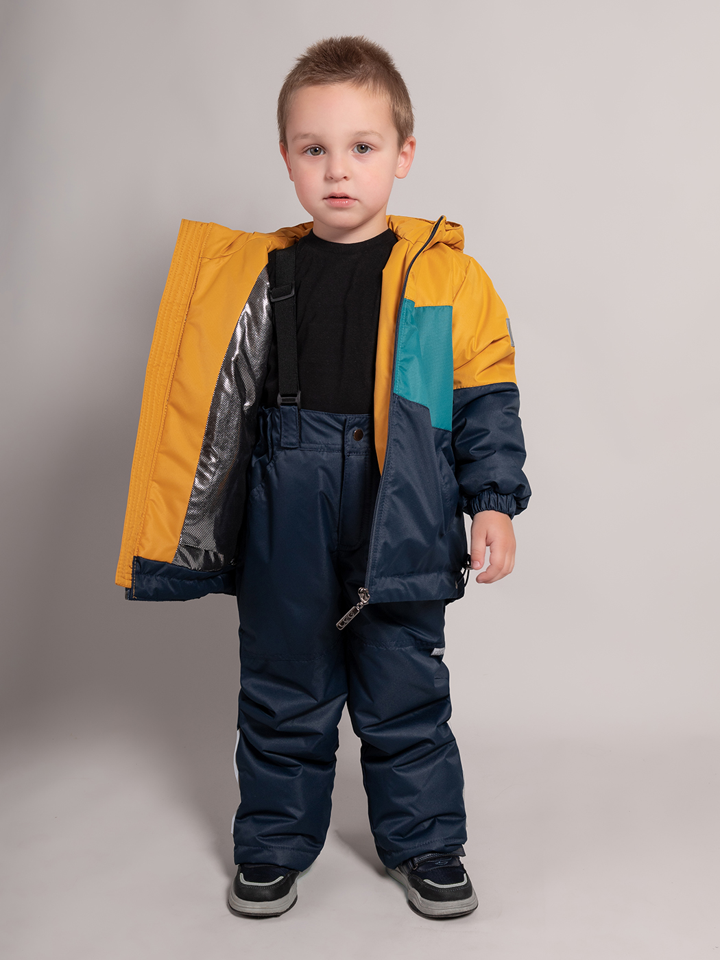 Куртка и брюки LEO 5019В_горчичный+синий - фото 6