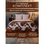 Постельное белье LOVEBERRY 2 спальный кантри коричневый