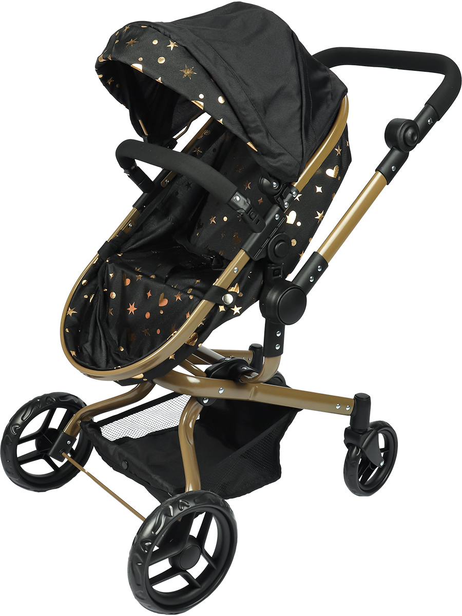 Коляска-трансформер для кукол Рыжий кот 9695-GN - фото 5