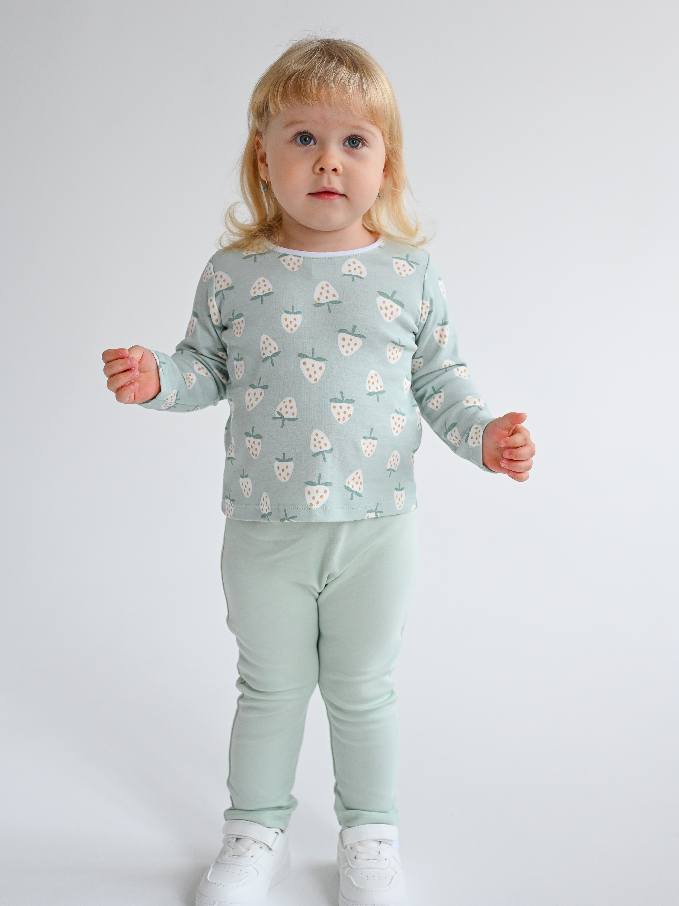 Лонгслив и леггинсы LEVA костюм_сахарная клубника - фото 8