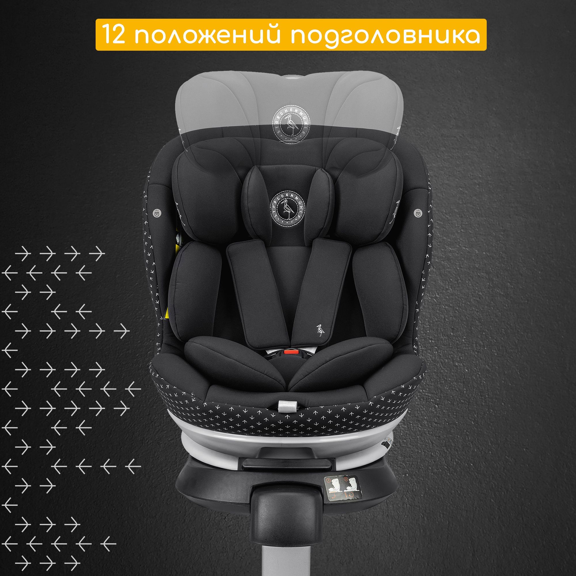 Автокресло Osann Niki Complete Onyx 1/2/3 (9-36 кг) - фото 11
