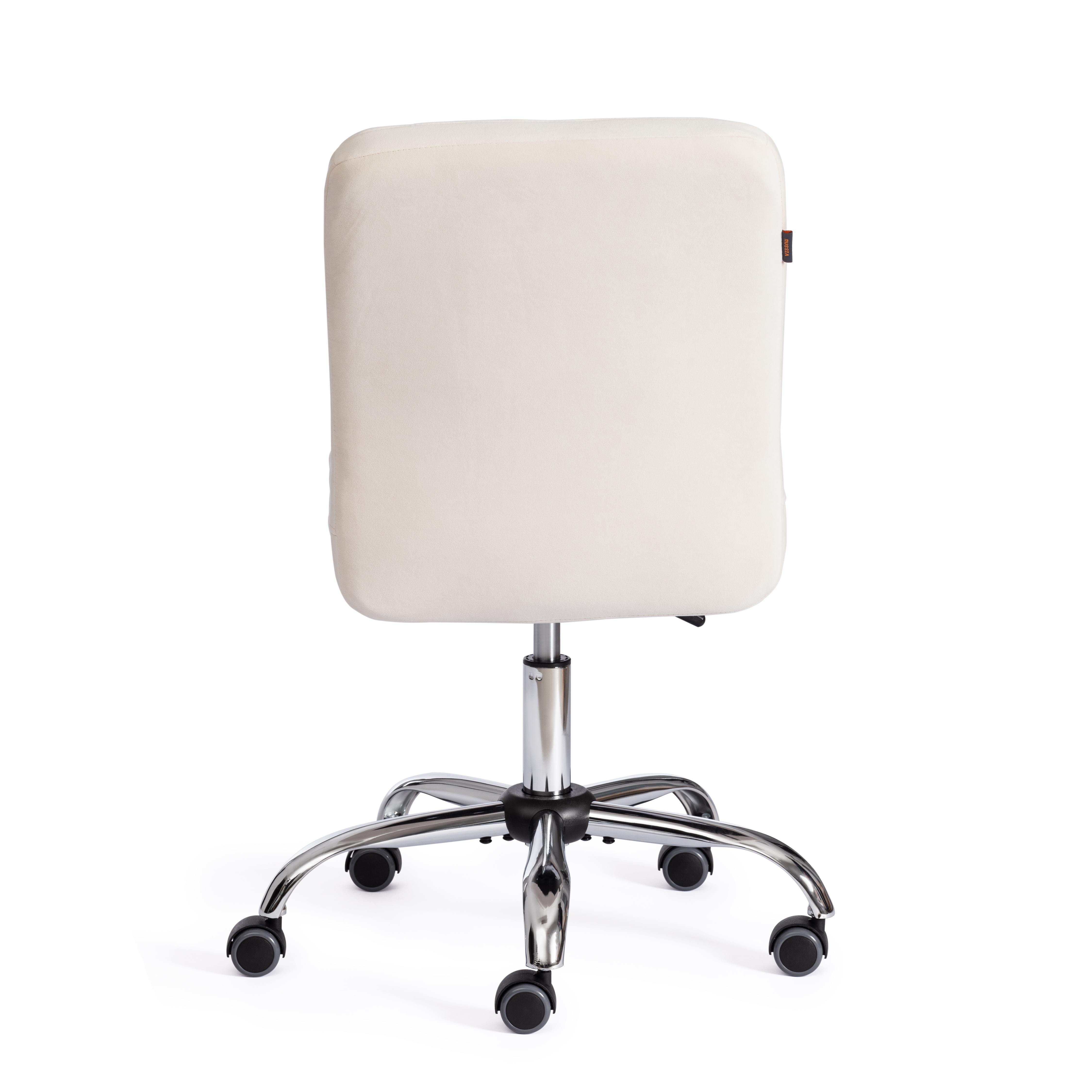 Компьютерное кресло TETCHAIR Фиеста флок молочный - фото 4