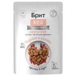 Корм для кошек Brit Кеа 85г чувствительное пищеварение индейка и клюква соус пауч