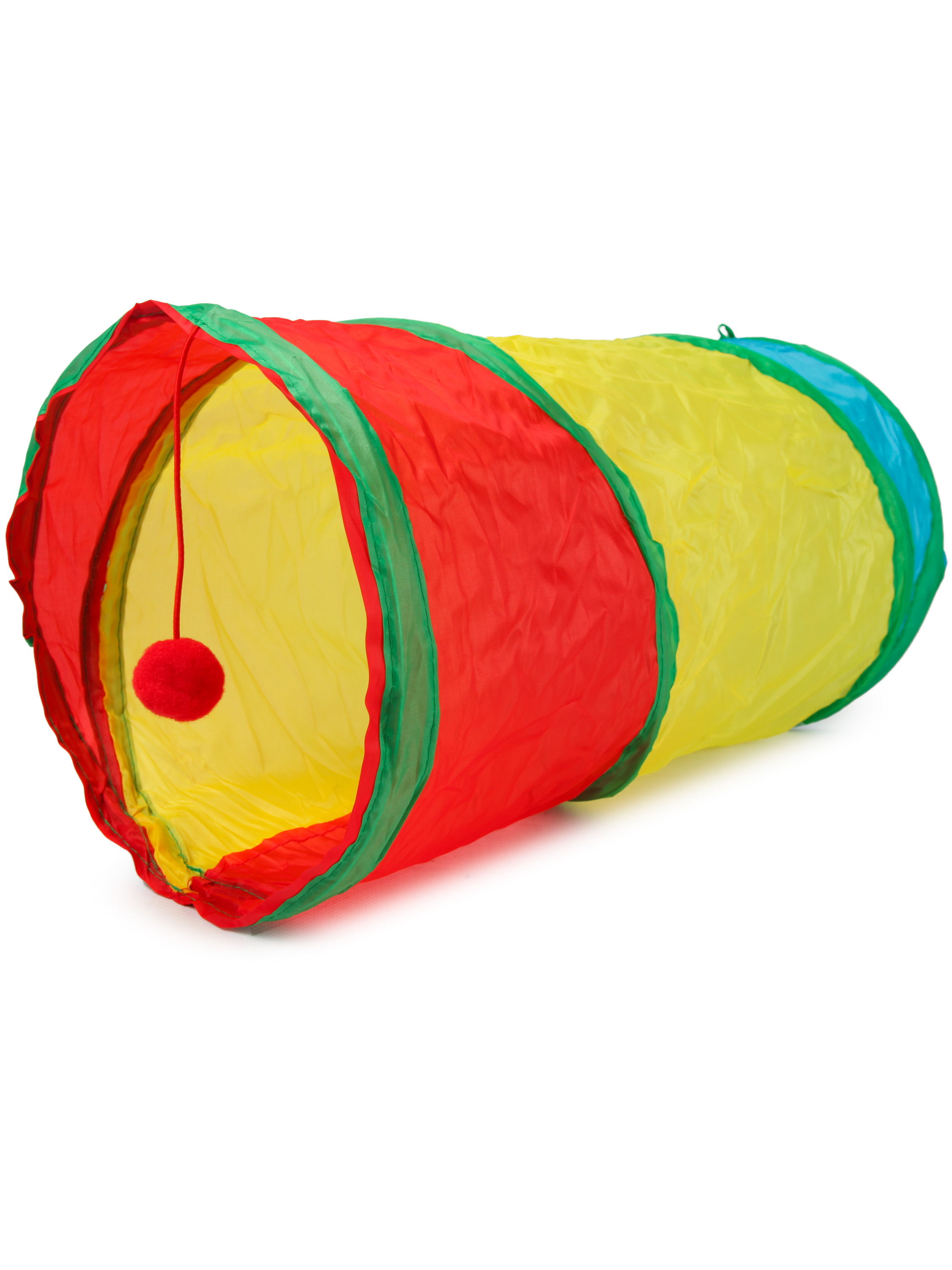 Игрушка для кошек Barbaks Тоннель разноцветный 50*25см - фото 1