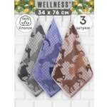 Полотенце Wellness РОДЕО_1 Набор_3 34 x 76 см 3 шт.