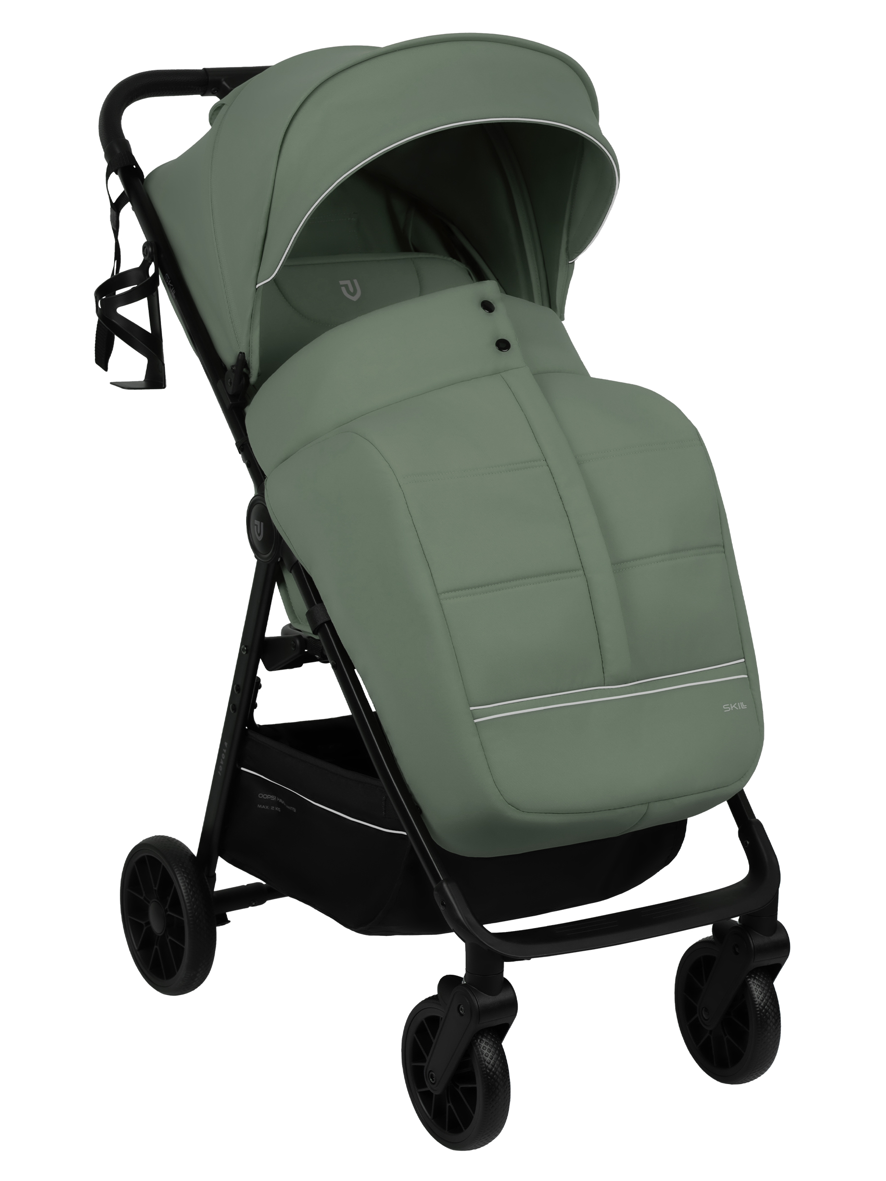 Коляска прогулочная JOVOLA Skill зеленый - фото 15