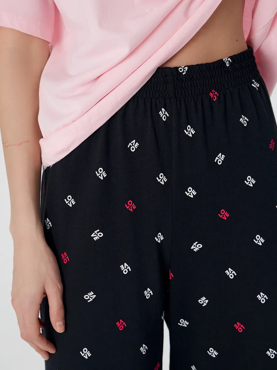 Пижама Mark Formelle (Марк Формэль) 592600/розовая сказка +текст на черном - фото 7