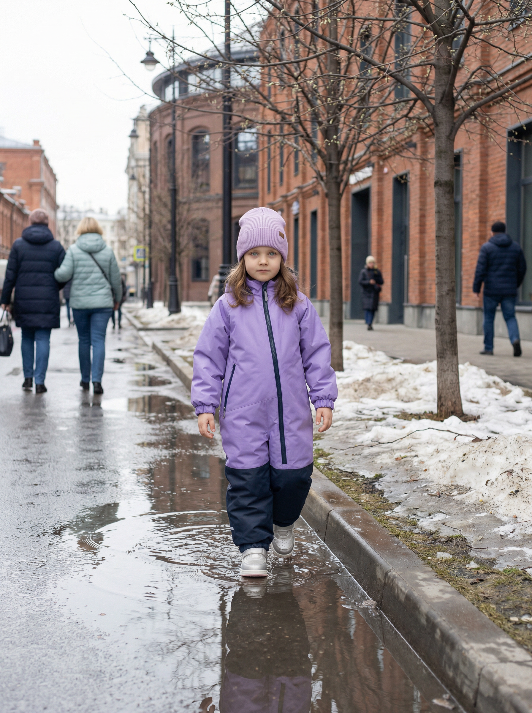 Комбинезон Arctic kids 30-042 сирень - фото 2