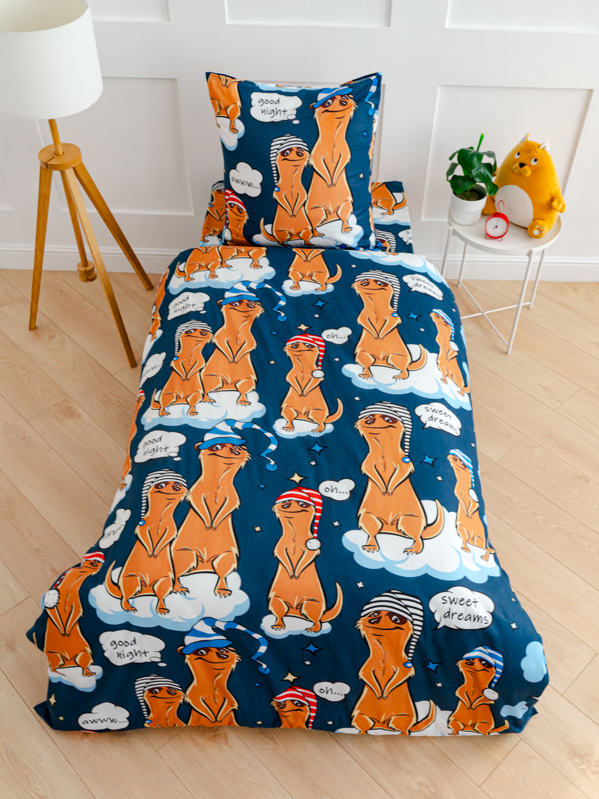 Комплект постельного белья PAVLine Сурикаты полутораспальный - фото 9