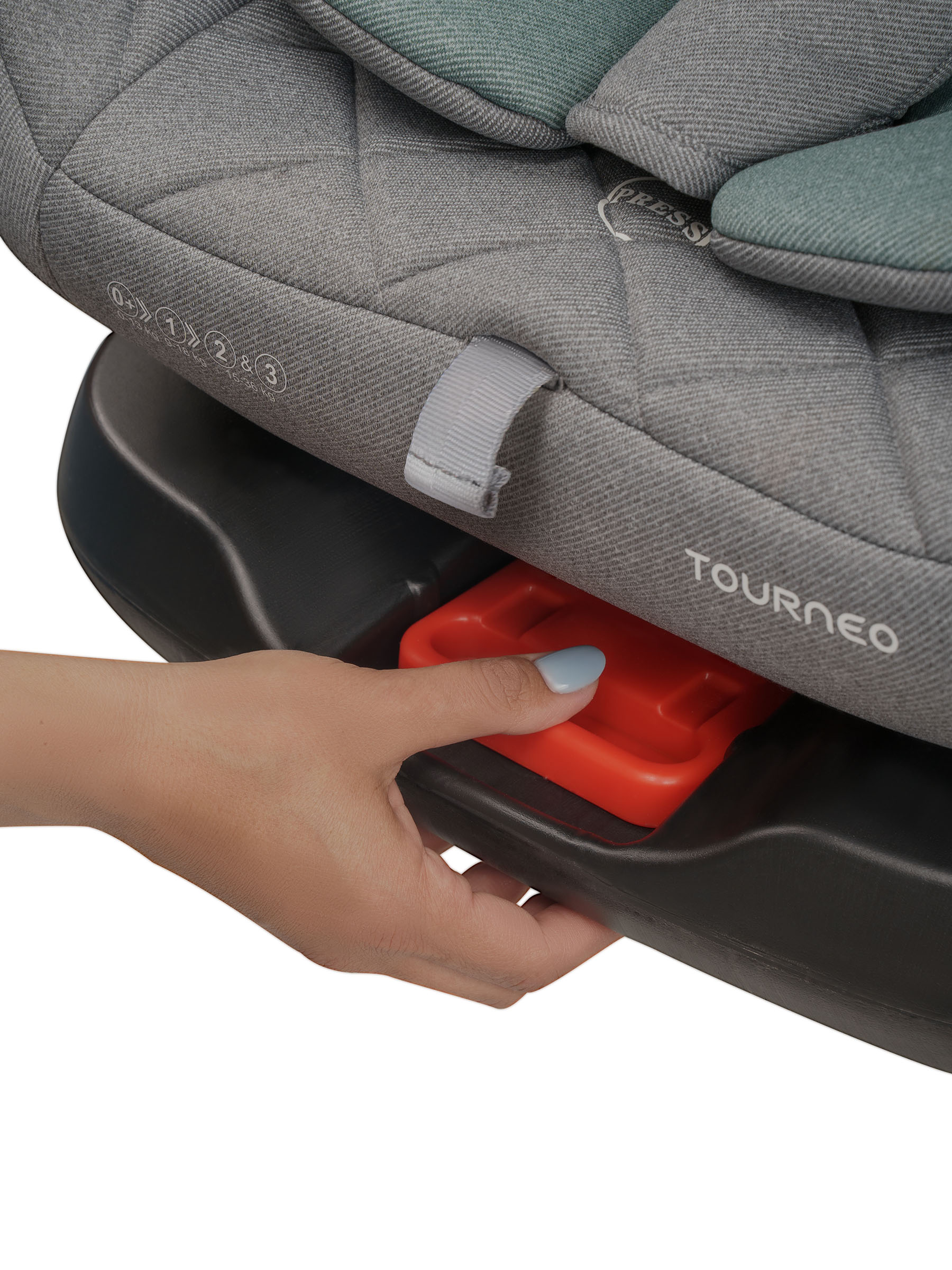 Автокресло Indigo Tourneo S серый-зеленый Isofix 0+/1/2/3 (0-36 кг) зеленый - фото 26