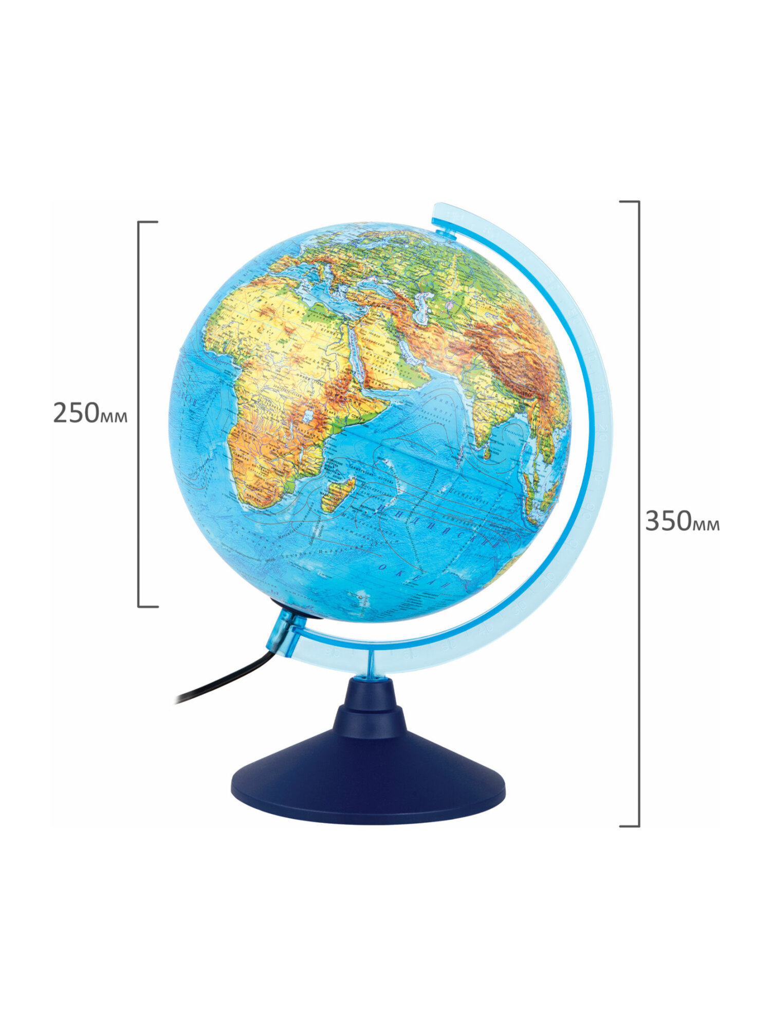 Глобус Globen физический с подсветкой диаметр 25 см - фото 13