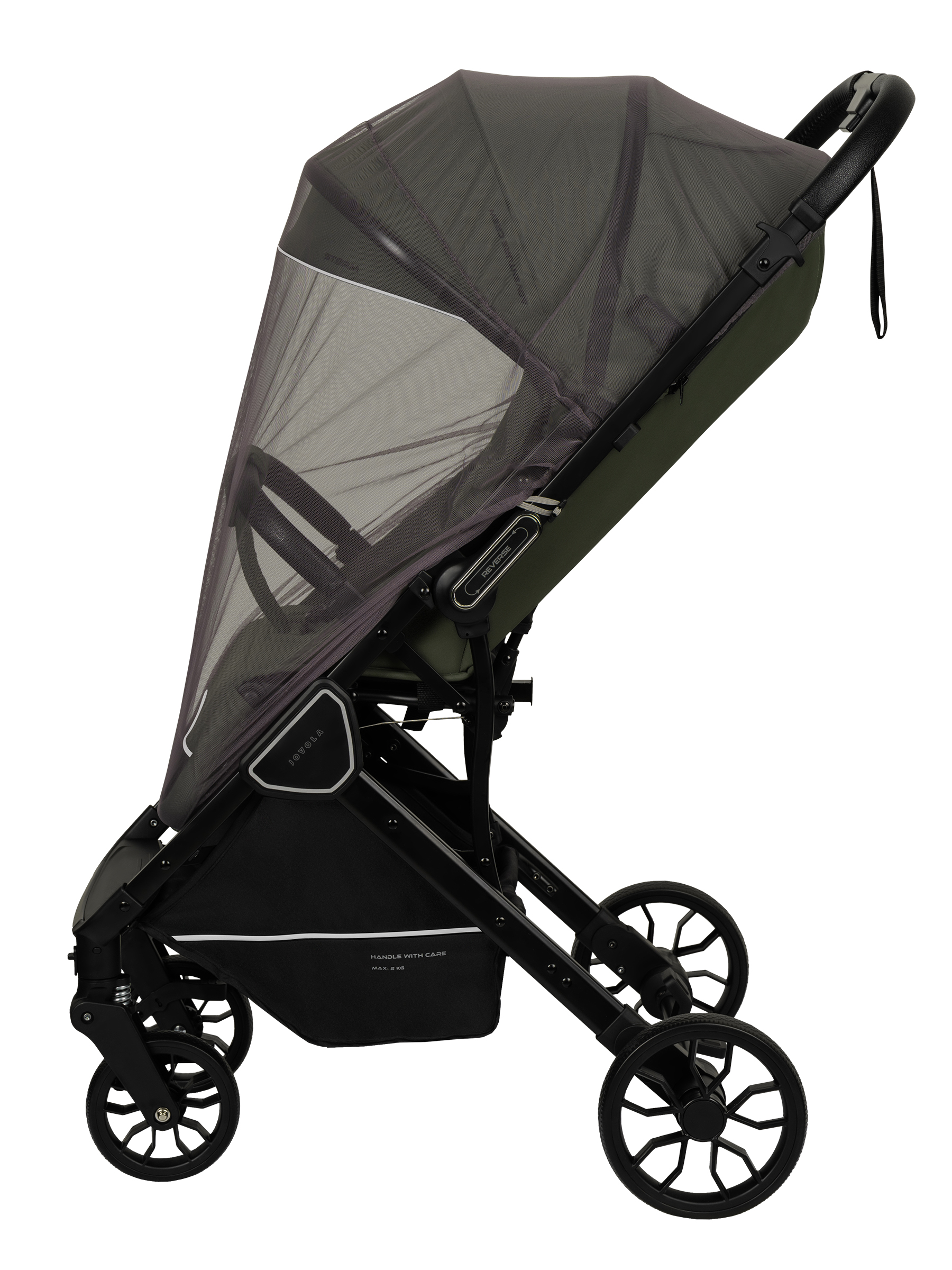Коляска прогулочная JOVOLA Storm, зеленый - фото 24