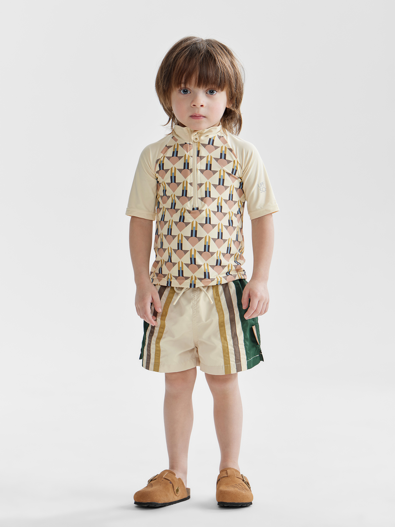 Шорты Happy Baby 50647-1_beige-and-green - фото 13