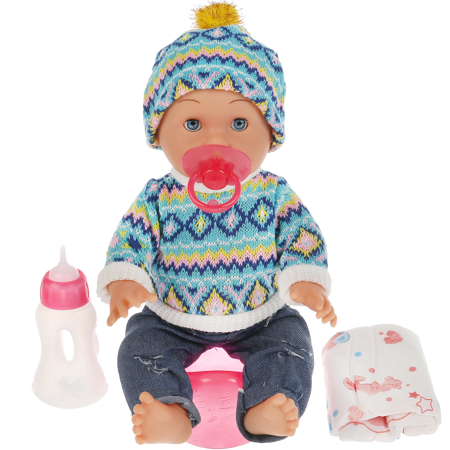 Кукла пупс Карапуз высота 35 см 300778 - фото 1