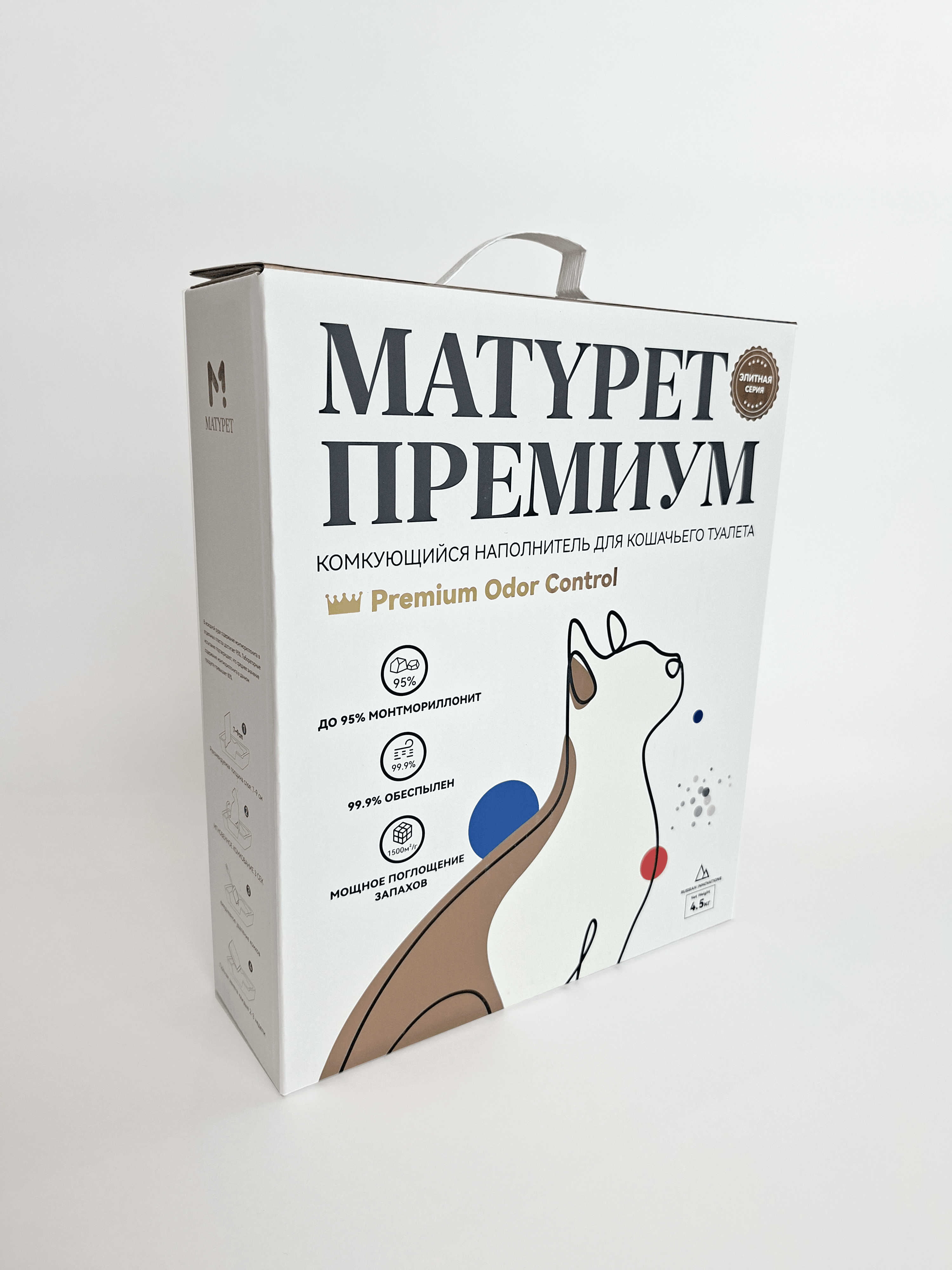 Наполнитель МЭТИПЕТ 6.4 л 4.5 кг комкующийся - фото 1