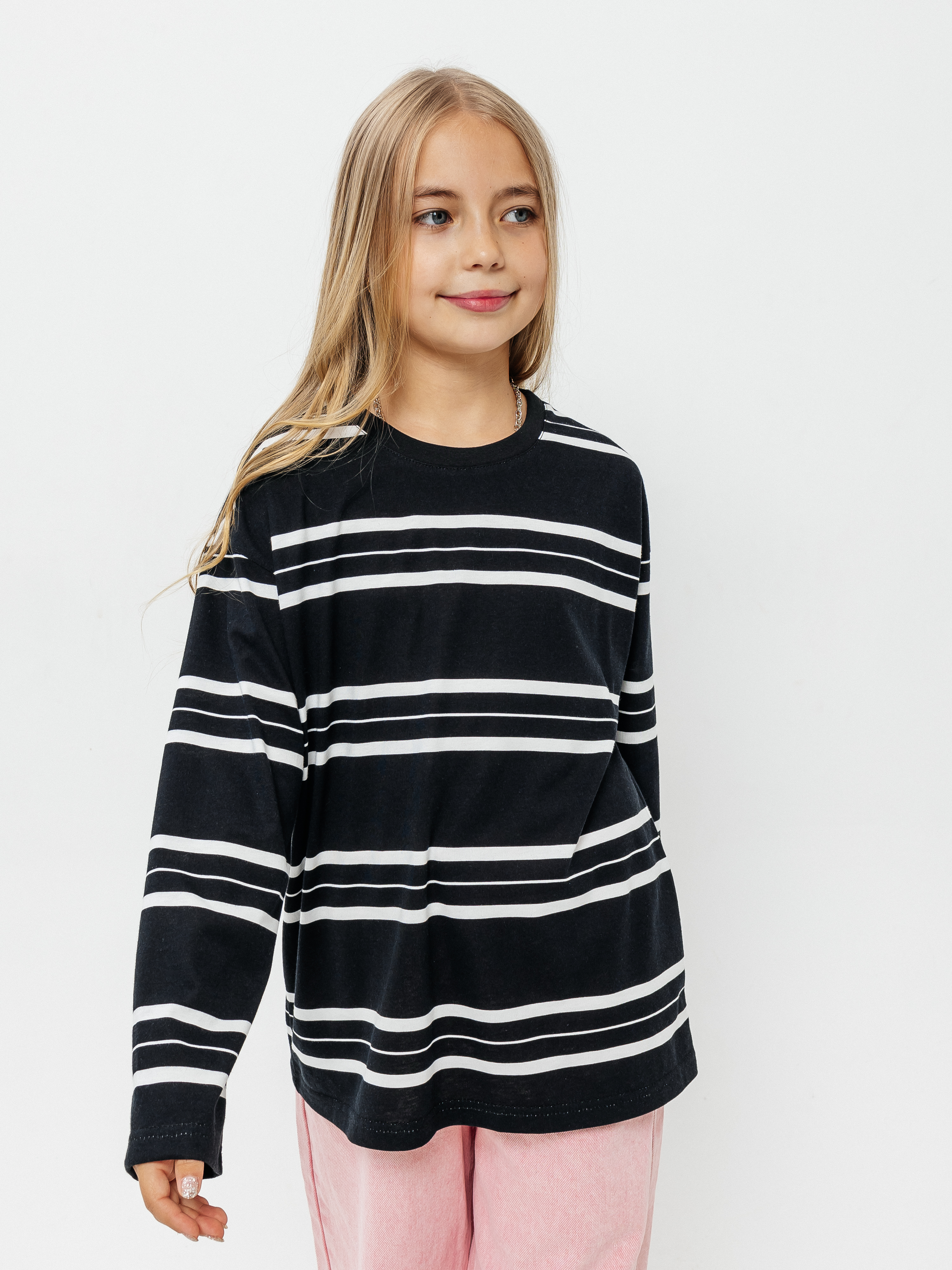 Лонгслив Селтекс Ю_ДК62 черный/молоко полоса - фото 9