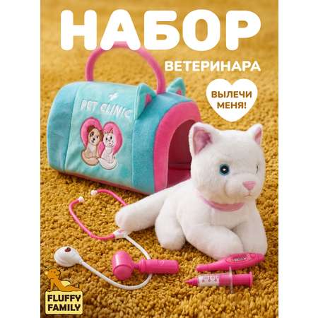 Мягкая игрушка Fluffy Family Котенок Ветеринар