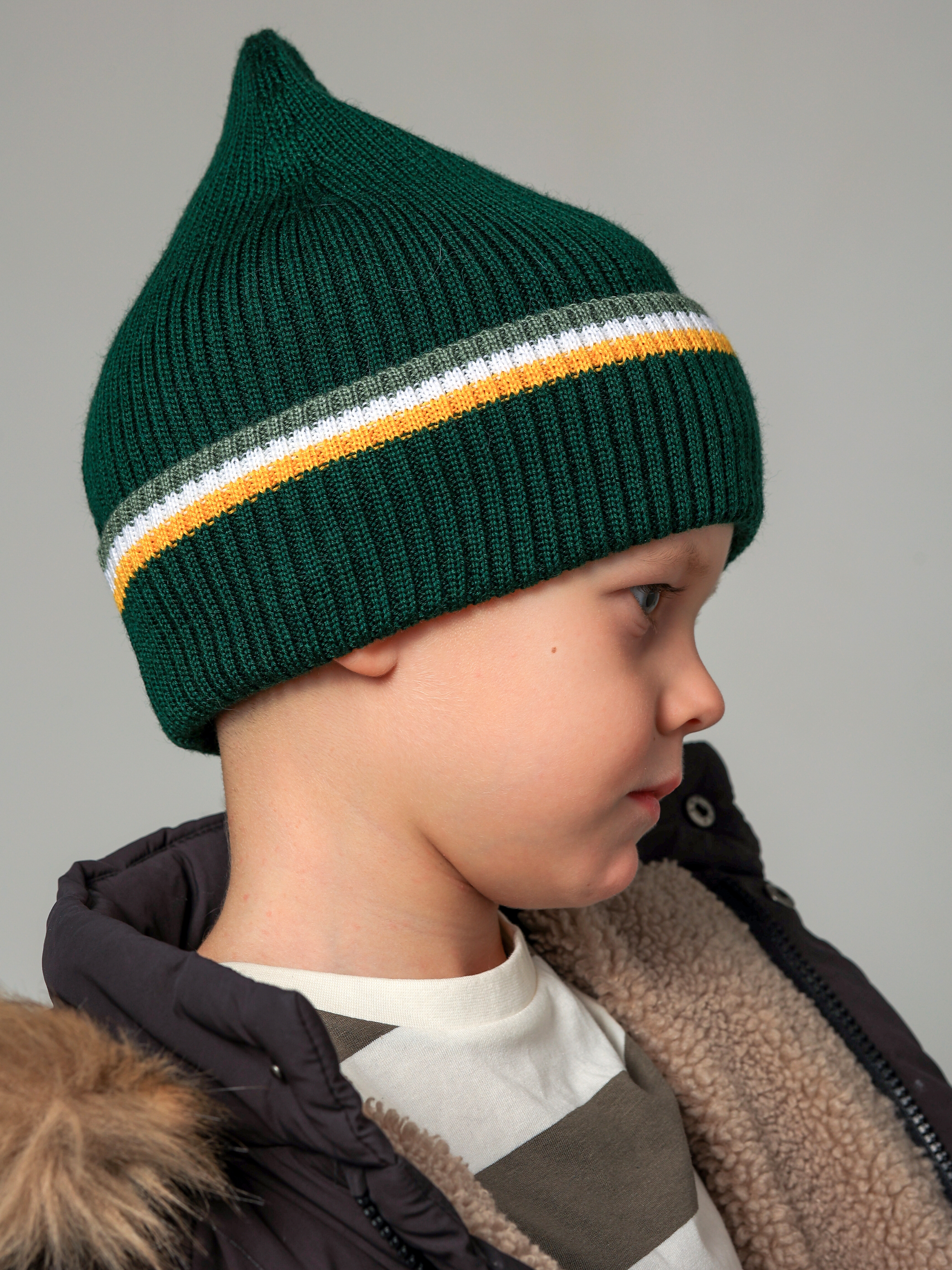 Шапка BRIOLLINI BoyGirl цвет темно-зеленый - фото 1