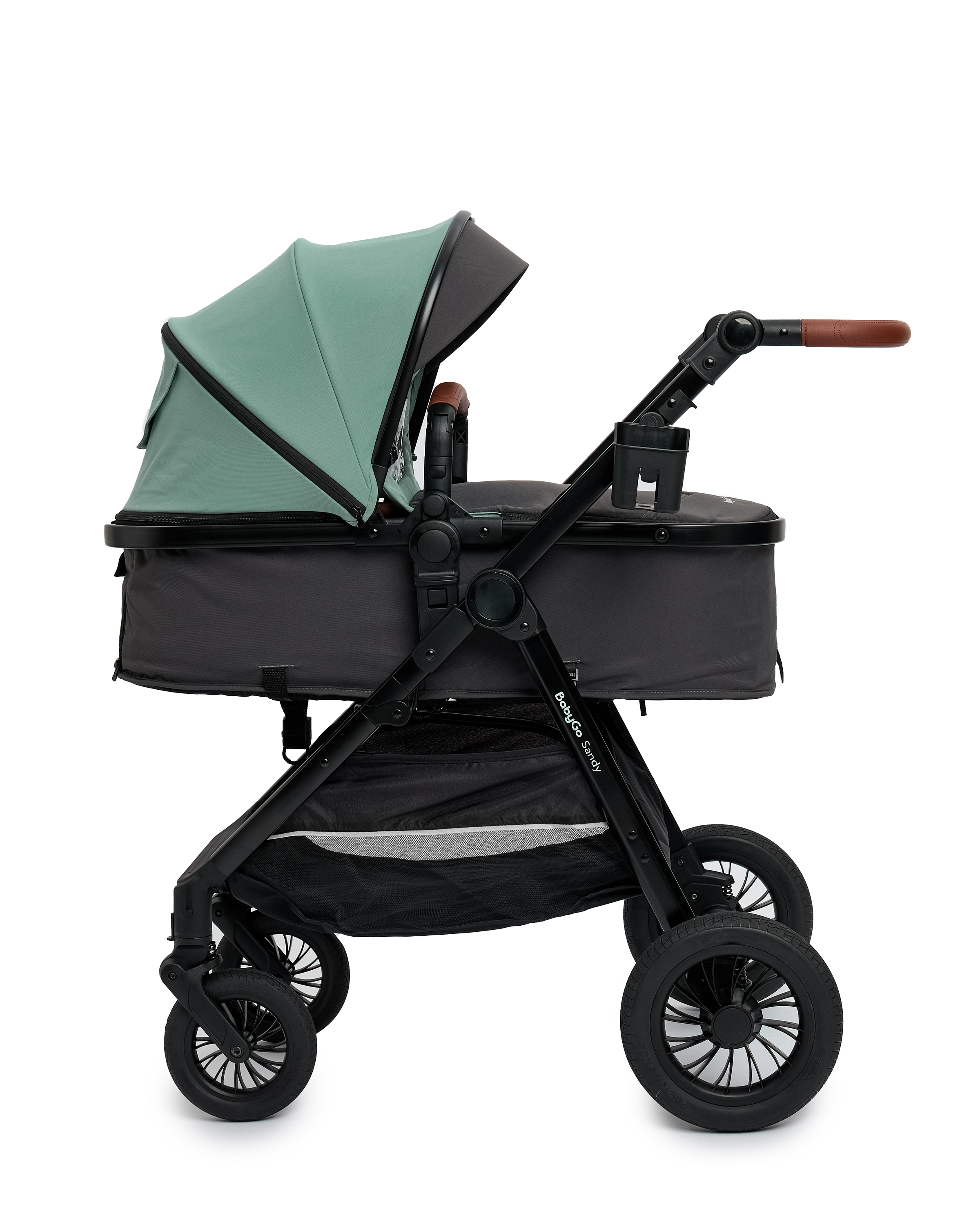 Коляска 2в1 BabyGo Sandy бирюзовый - фото 5
